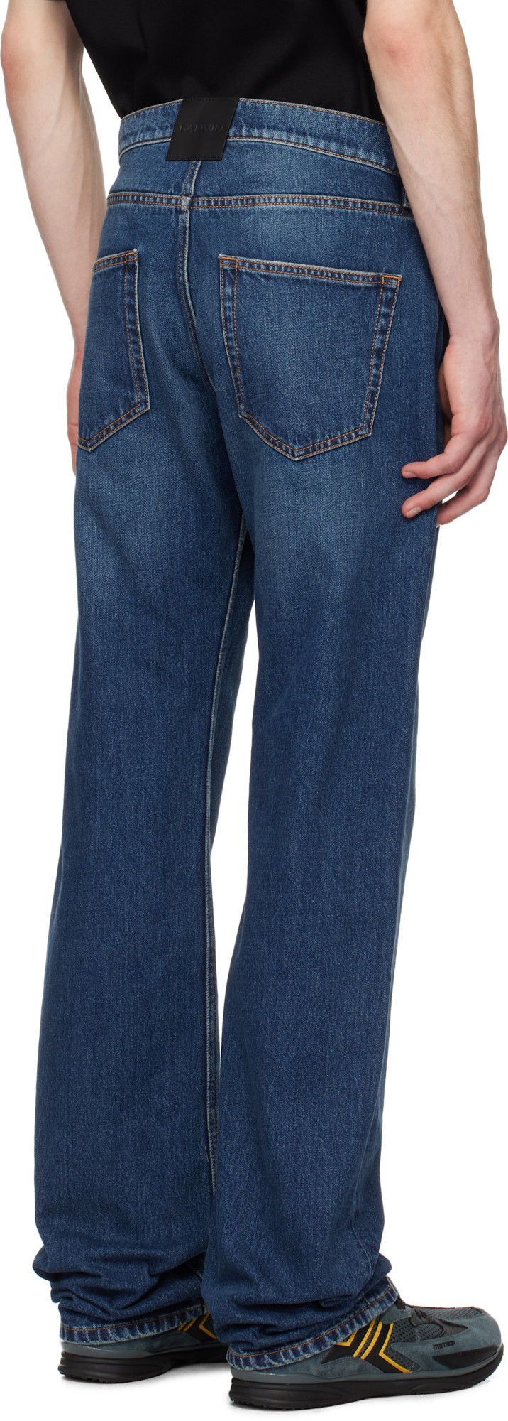 Lanvin Jeans With Belt Loops In Blue