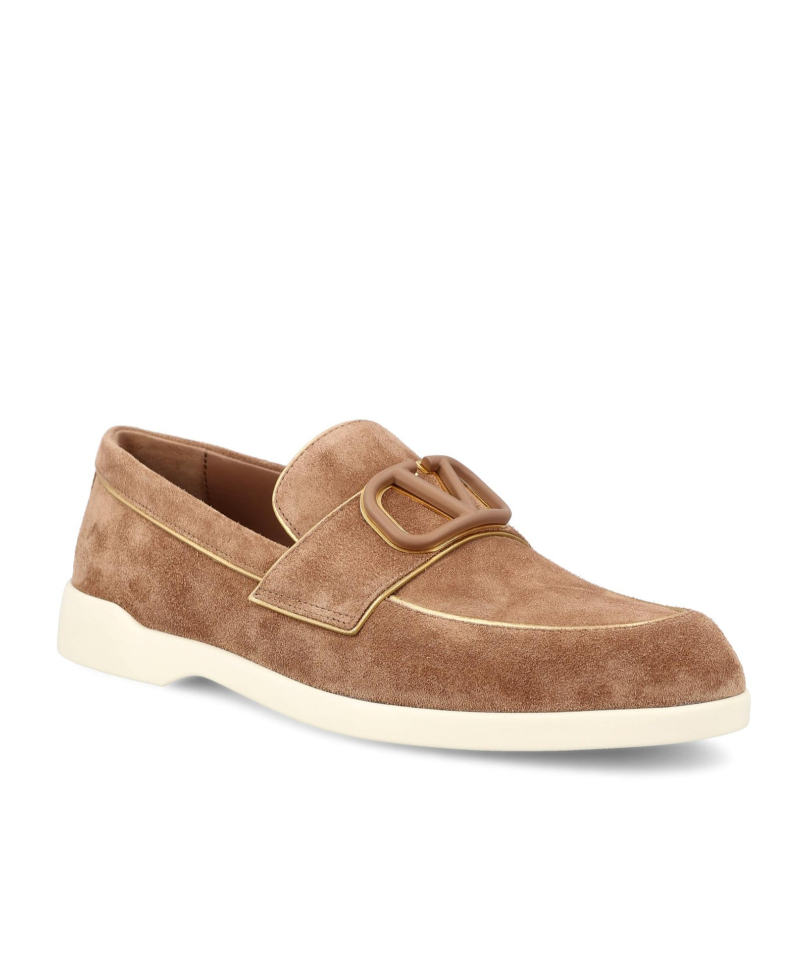 Valentino Vlogo Signature Loafers In Brown