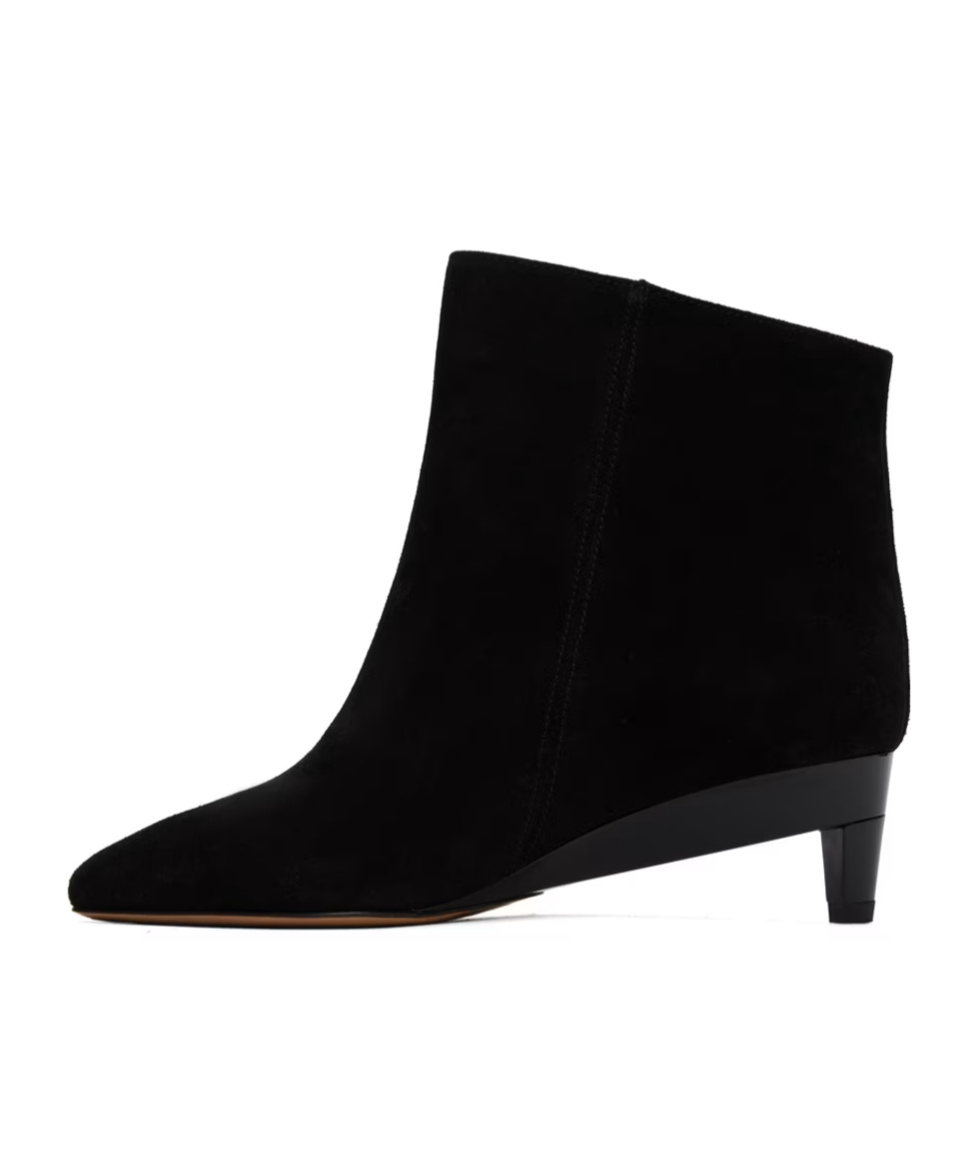 Shop Isabel Marant Deyan Ankle Short Boots In Black