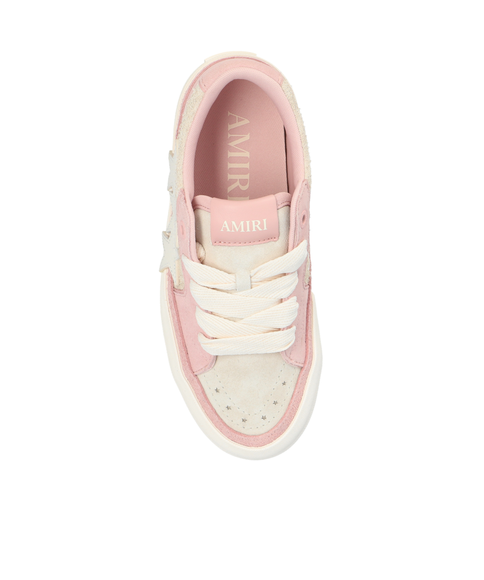 Amiri Sunset Skate Star-patch Leather Sneakers In White