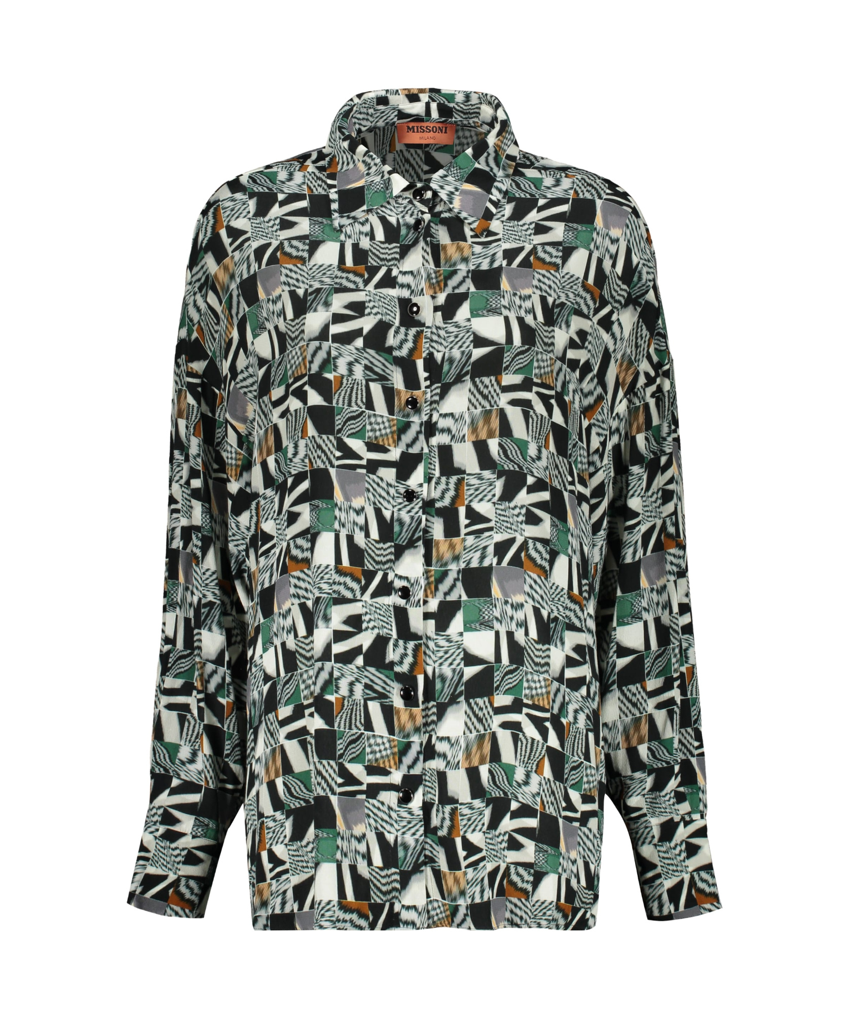 Missoni Abstract-pattern Shirt In Black