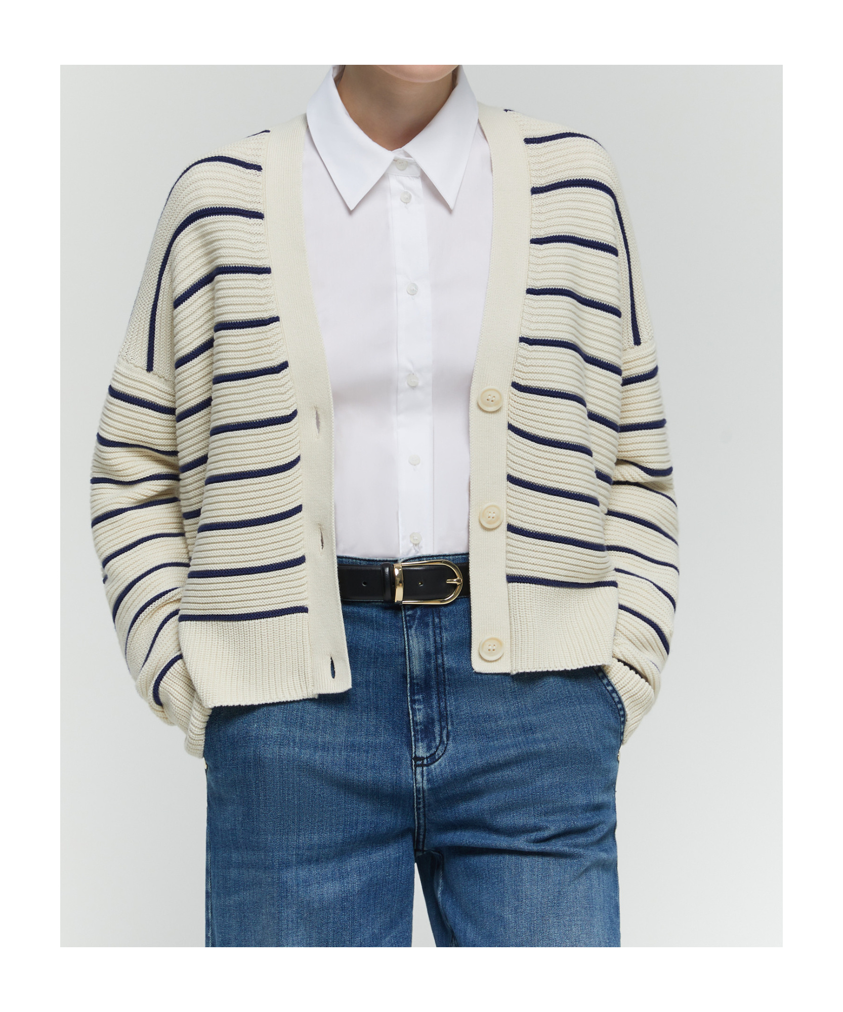 Iblues Soft Cardigan In White