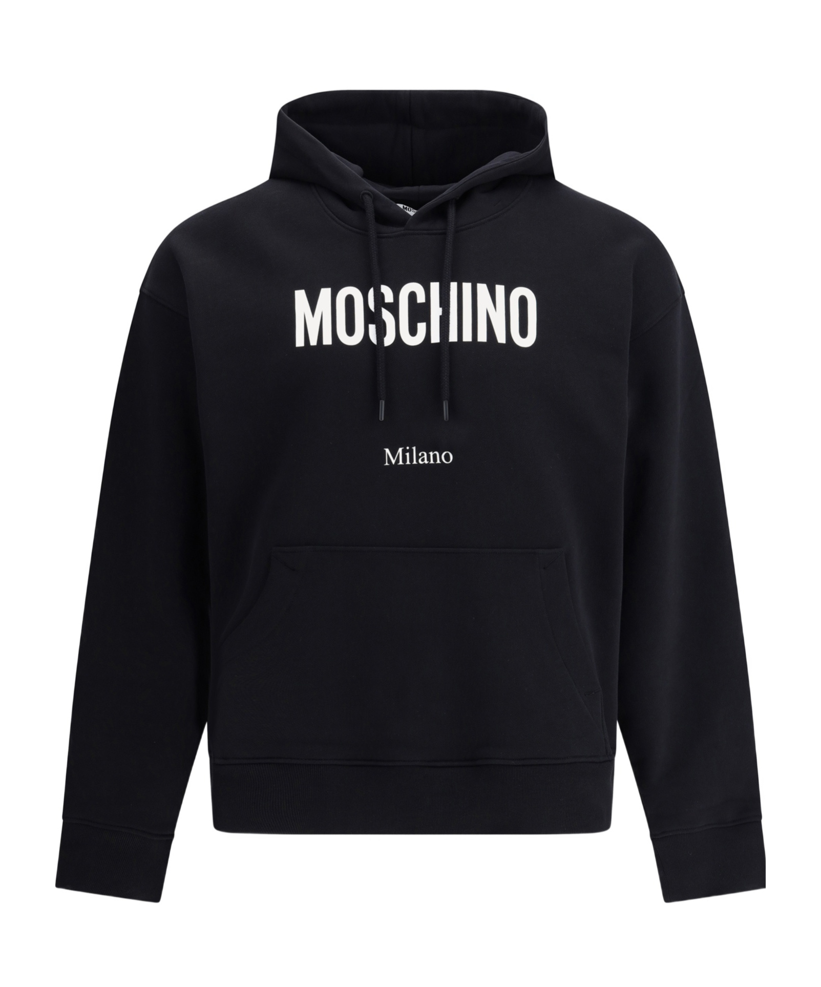 Moschino Cotton Hoodie With Drawstrings And Kangaroo Pocket