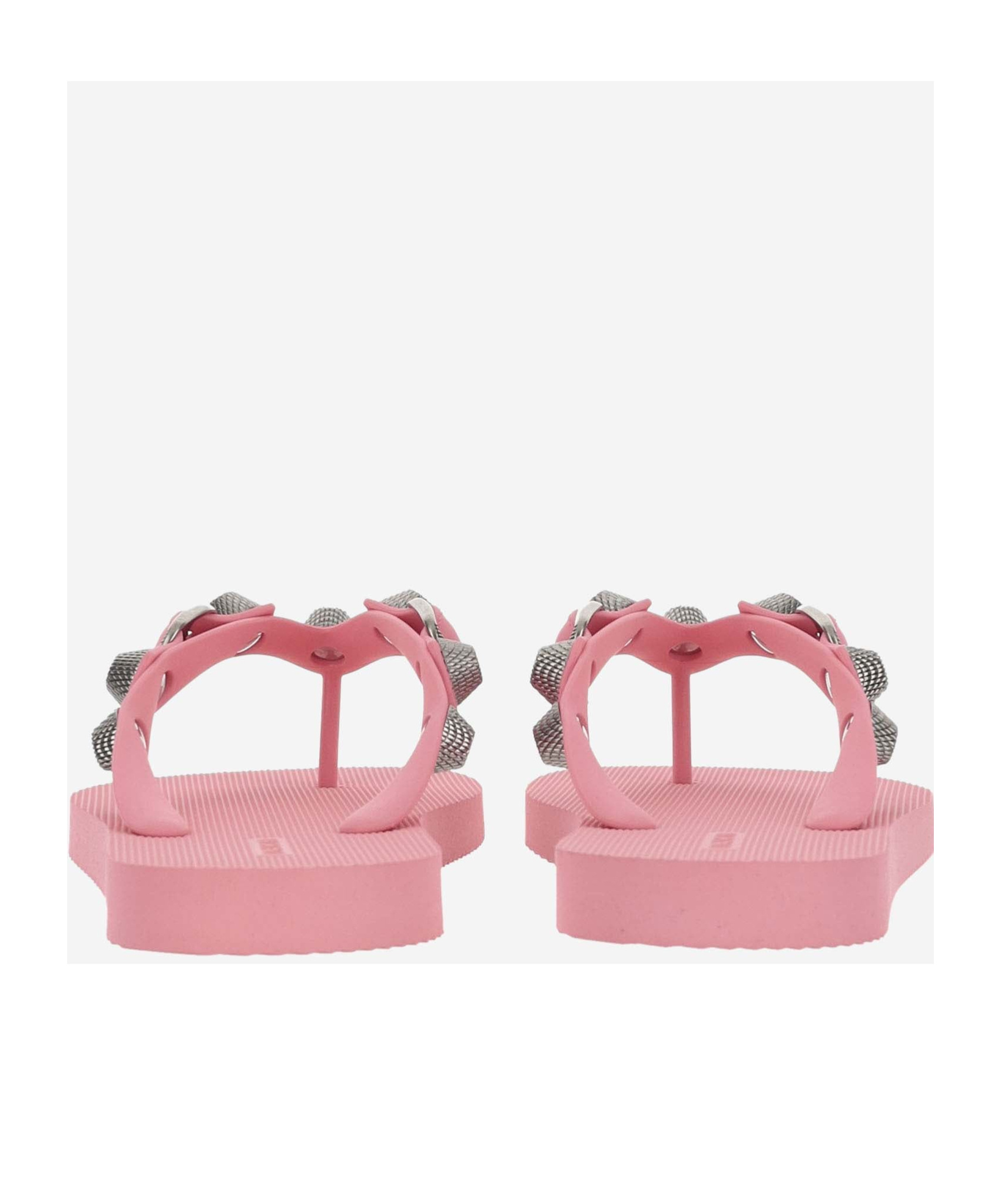 Shop Balenciaga Cagole Thong Sandals In Pink