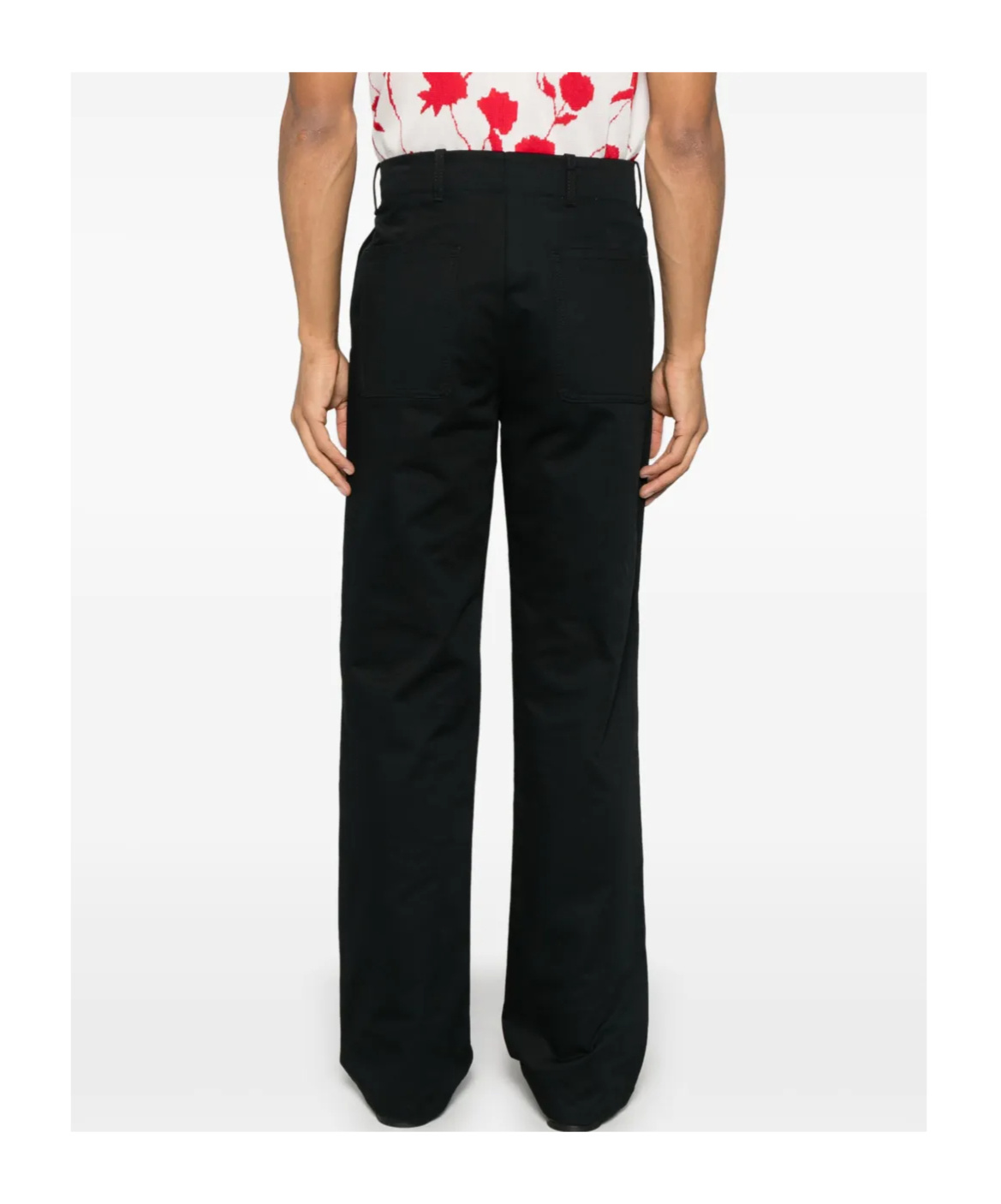 Marni Belt Loops Casual Pants In Black