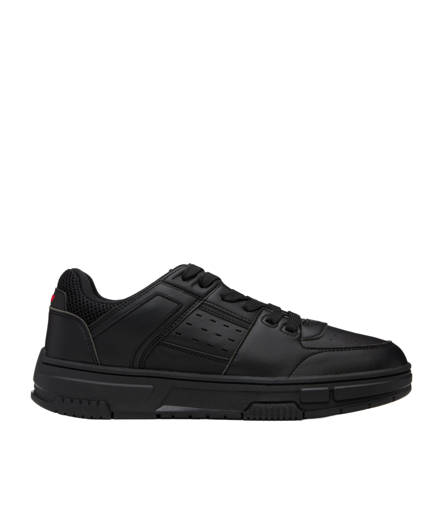 Hugo Boss Hugo Sneaker With Zigzag Detail In Black