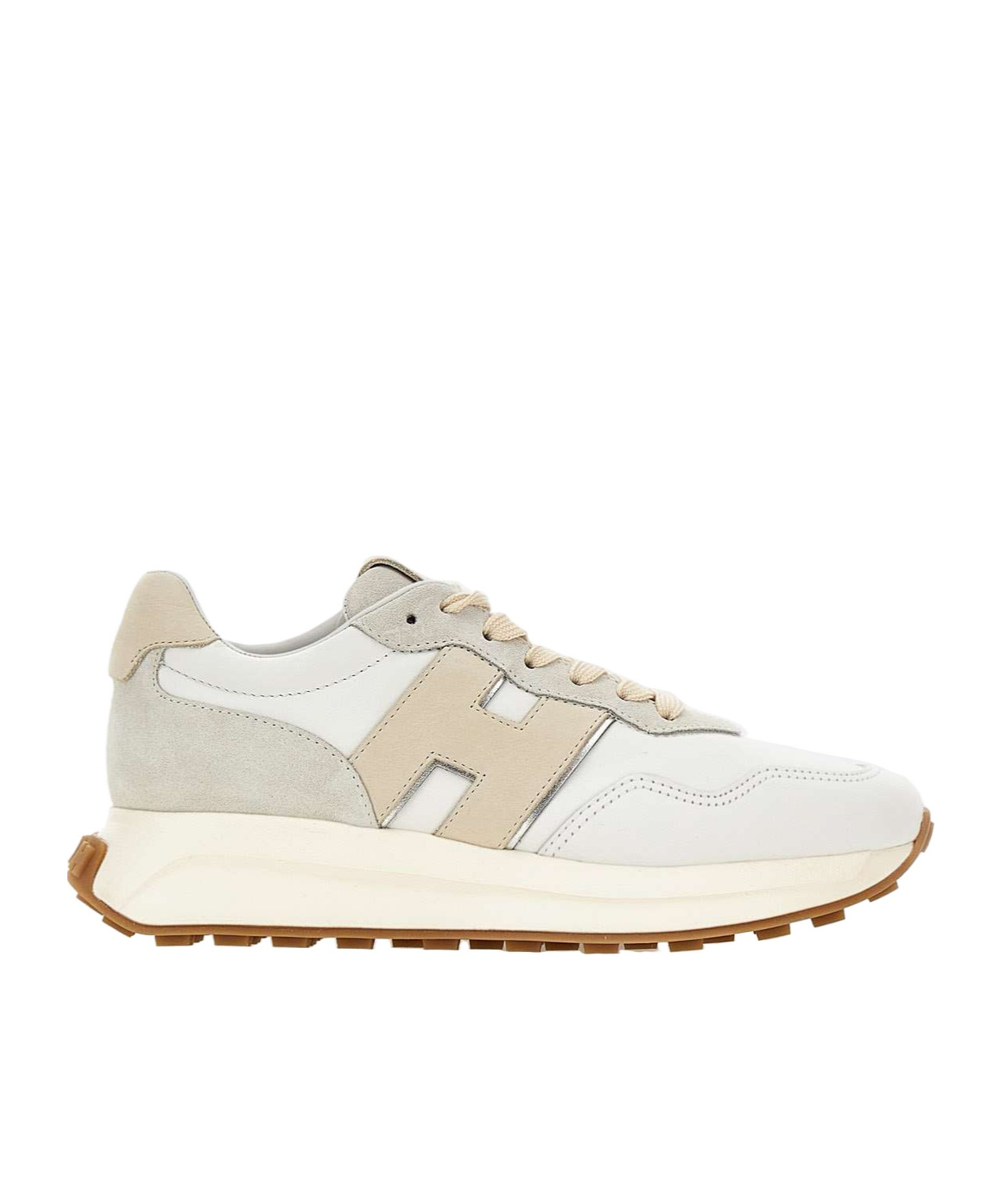 Hogan High-top Sneakers Suede Inserts In White