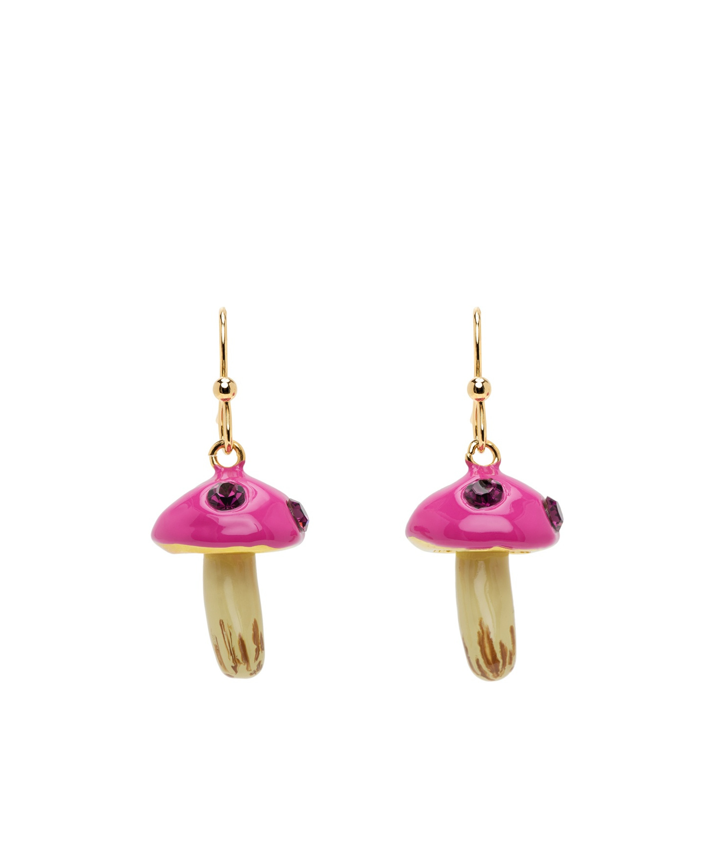Marni Mushroom Pendant Earrings In Pink