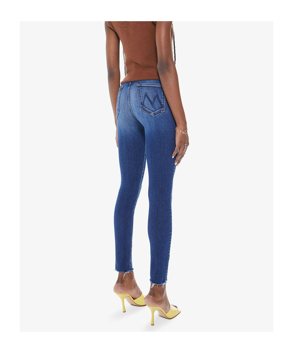 Mother Denim Trousers With Belt Loops In Blue