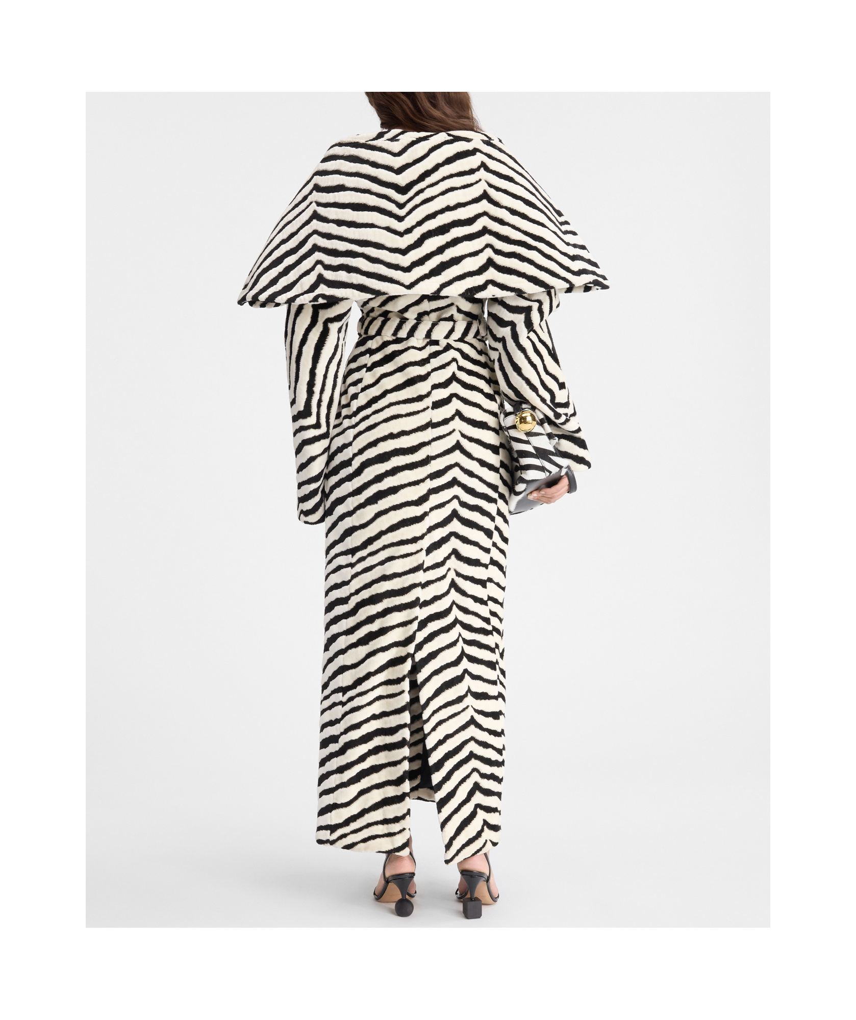 Jacquemus Caruso Zebra-jacquard Cotton Coat In White