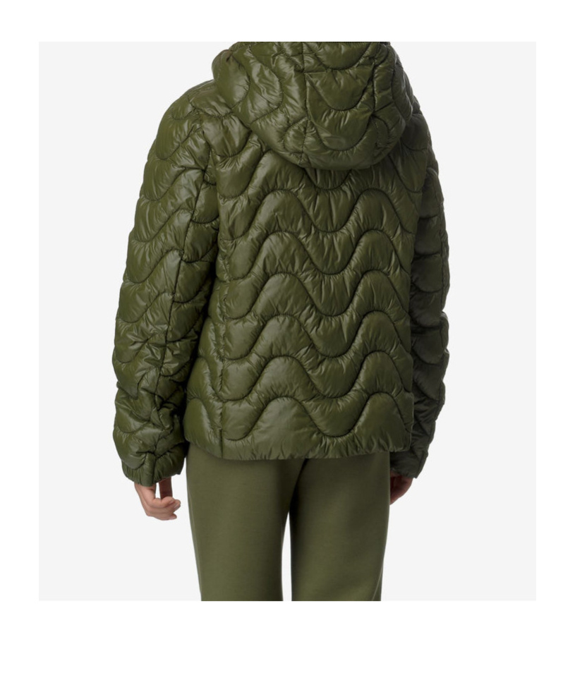 K-way Quilted Cotton Clothes In Green