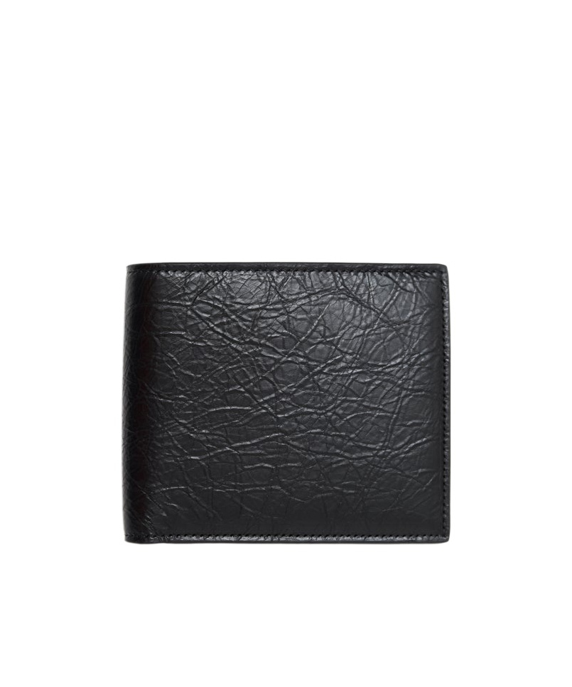 Balenciaga Cash Square Folded Wallet In Black
