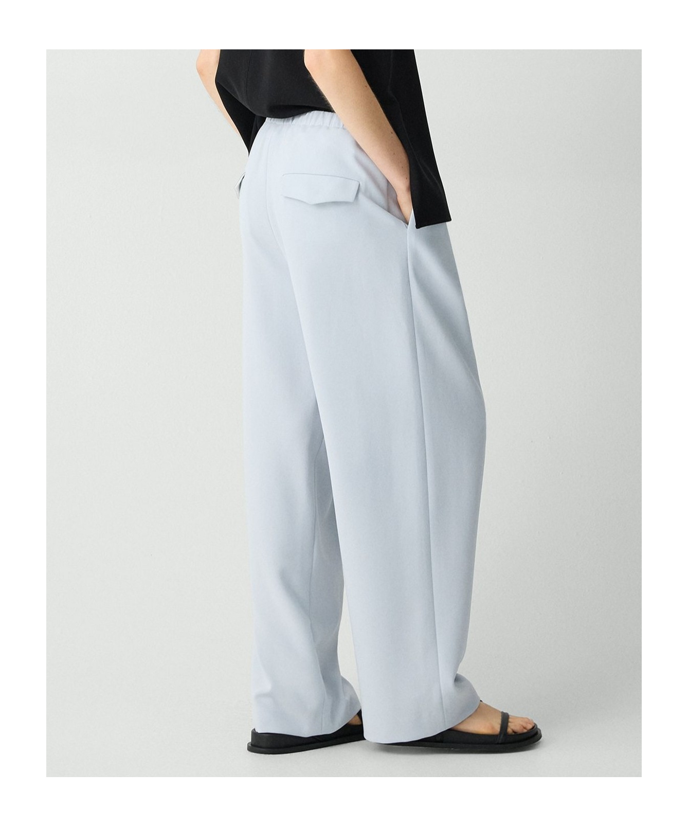 Theory Pleated Crepe Trousers
