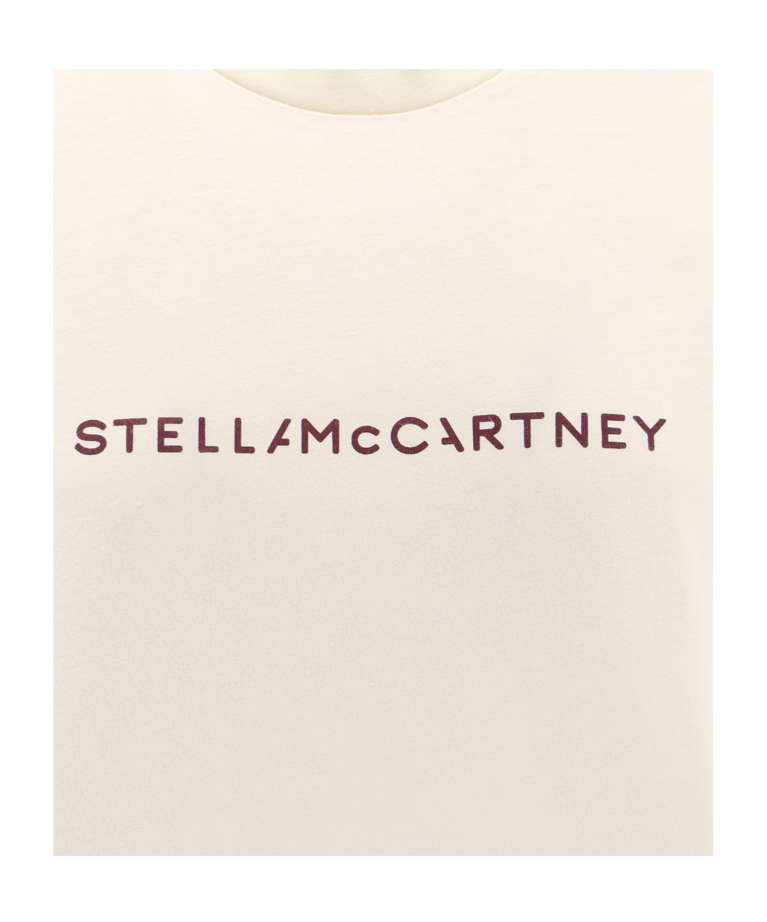 Stella Mccartney Stella Iconics Crewneck T-shirt In Neutral