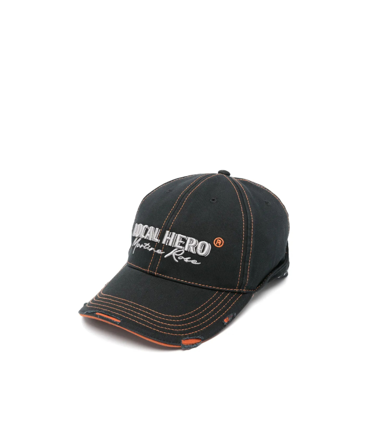 MARTINE ROSE MARTINE ROSE LOGO EMBROIDERED ROLL-BACK CAP 