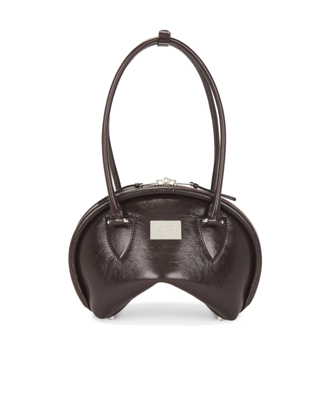 Acne Studios Brown Bowlina Shoulder Bag In Black