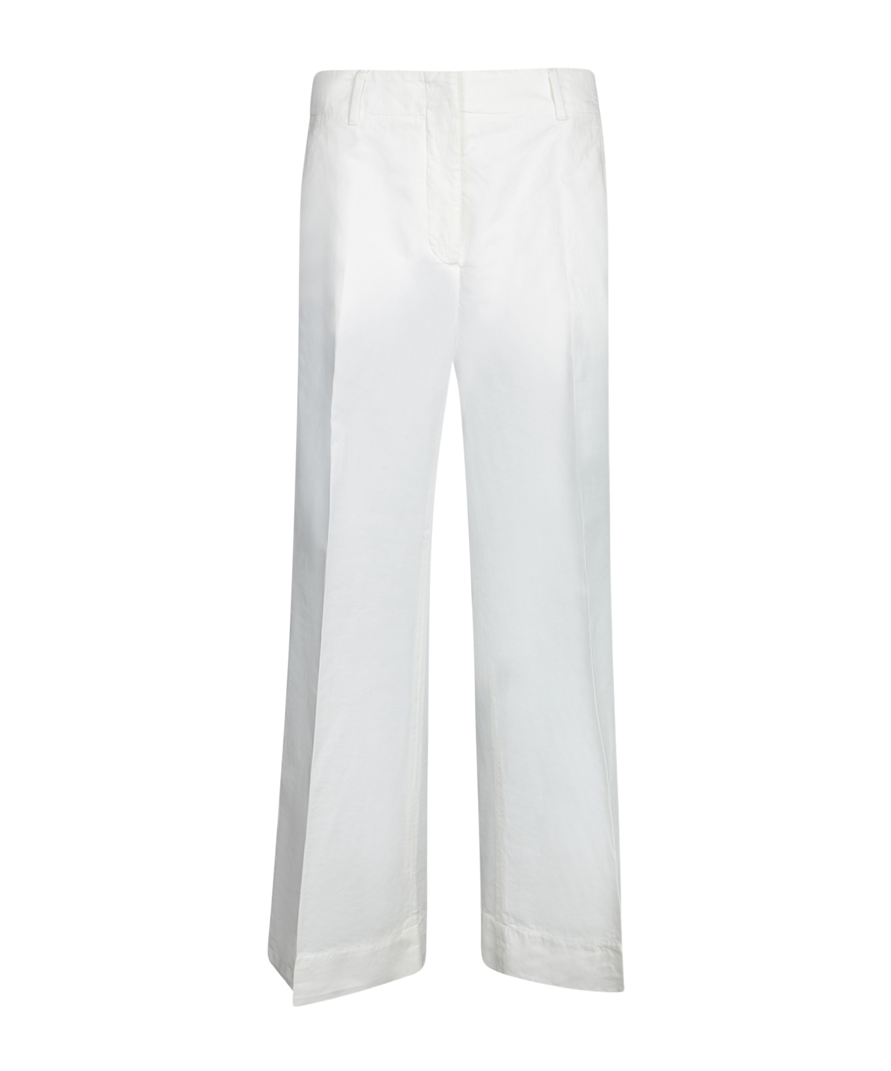 Incotex Ilya Ivory Cotton And Linen Trousers In White
