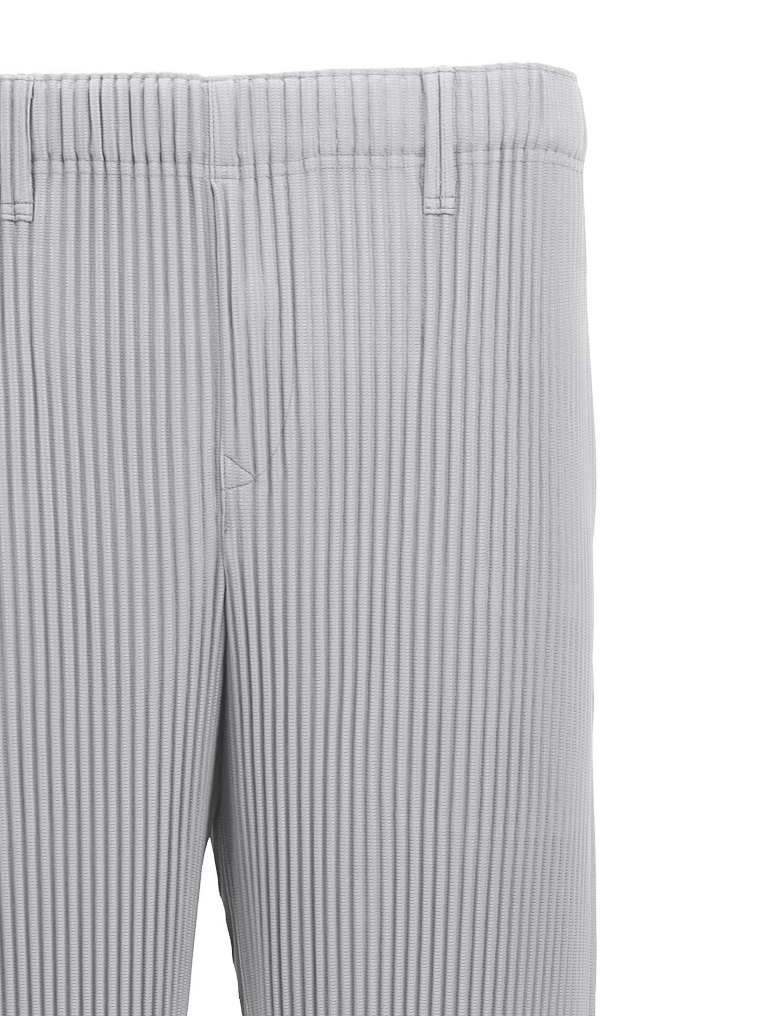 Issey Miyake Pleated Straight-leg Trousers In Gray