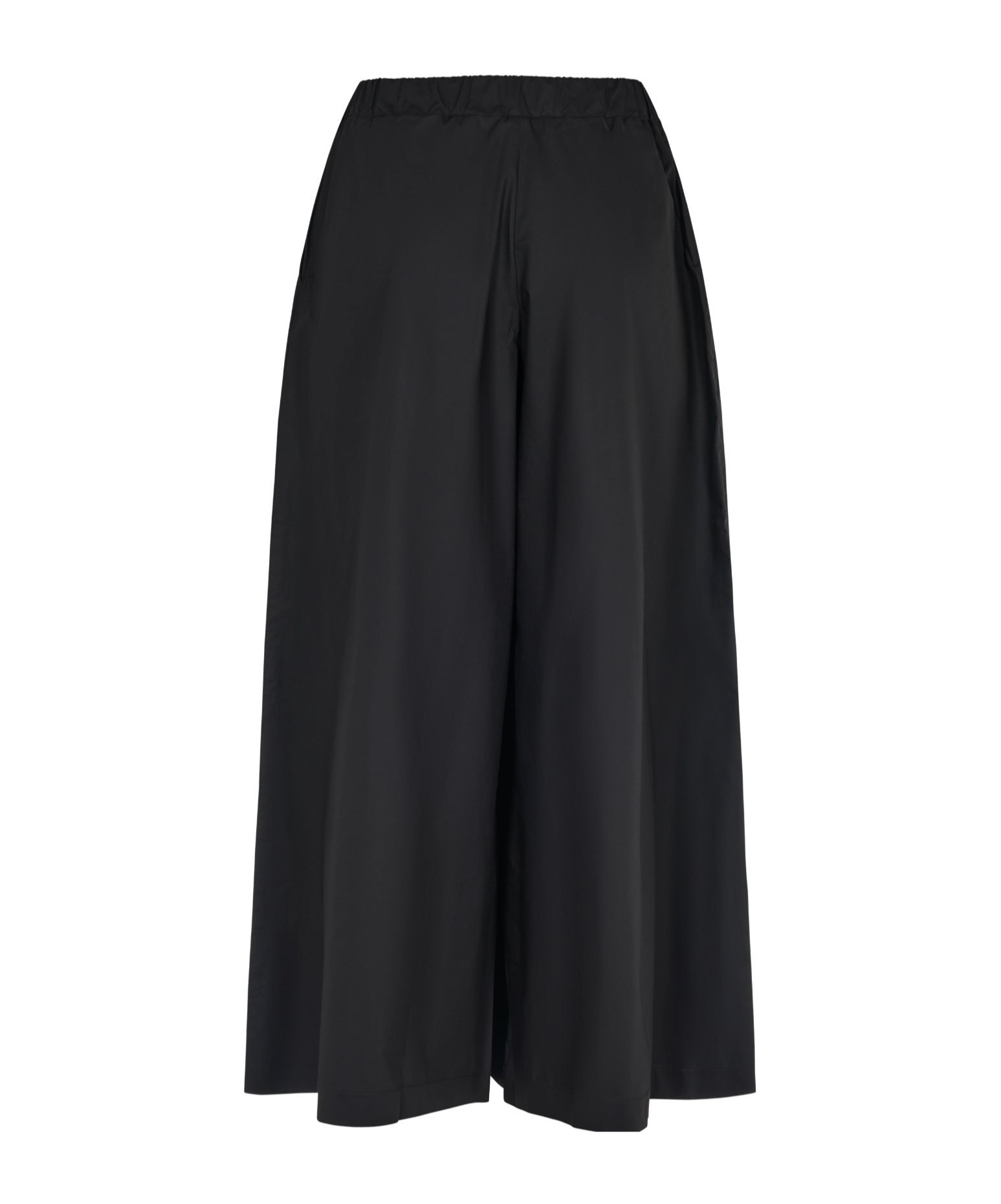 Roberto Collina Wide-leg Casual Pants In Black