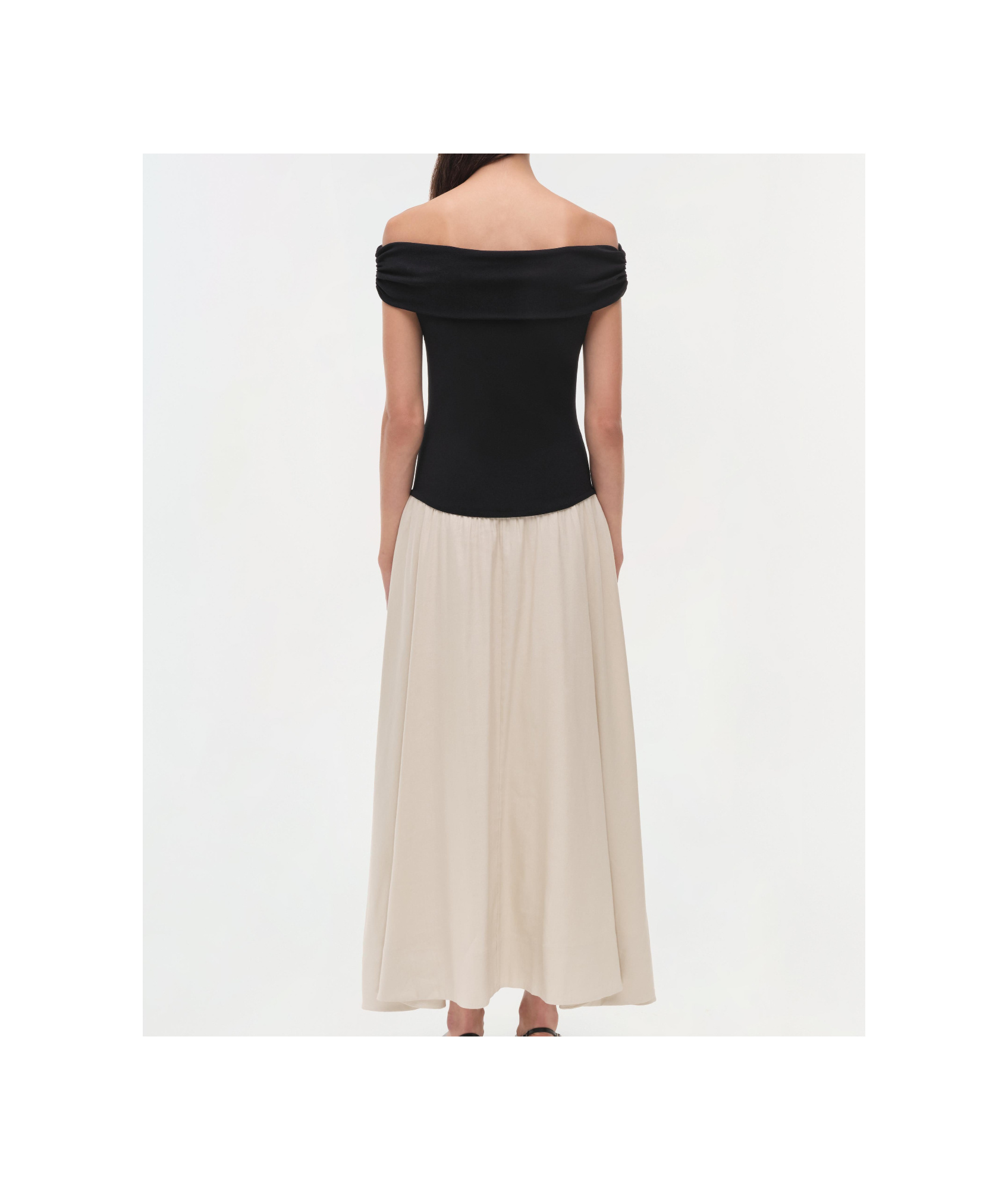 JONATHAN SIMKHAI ADALINE KNIT LINEN MIDI DRESS