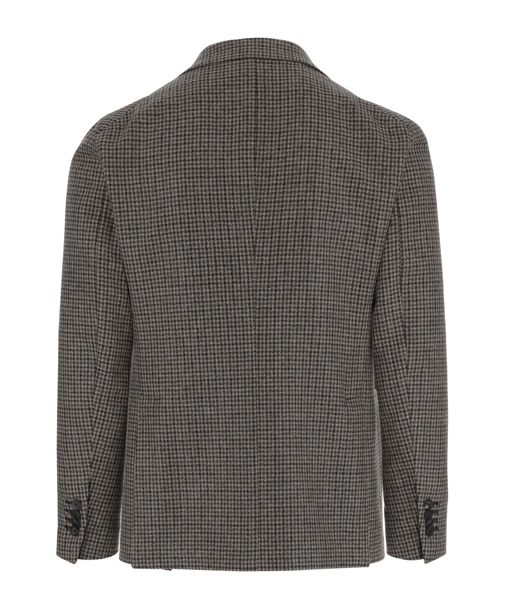 Tagliatore Houndstooth Patterned Single-breasted Blazer In Black