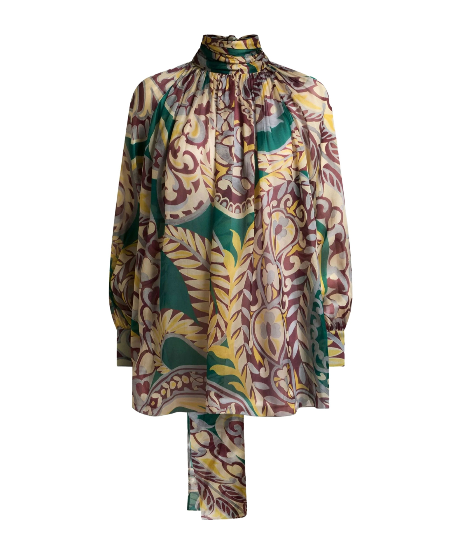 Etro Floral-print Turtleneck Blouse In Multi