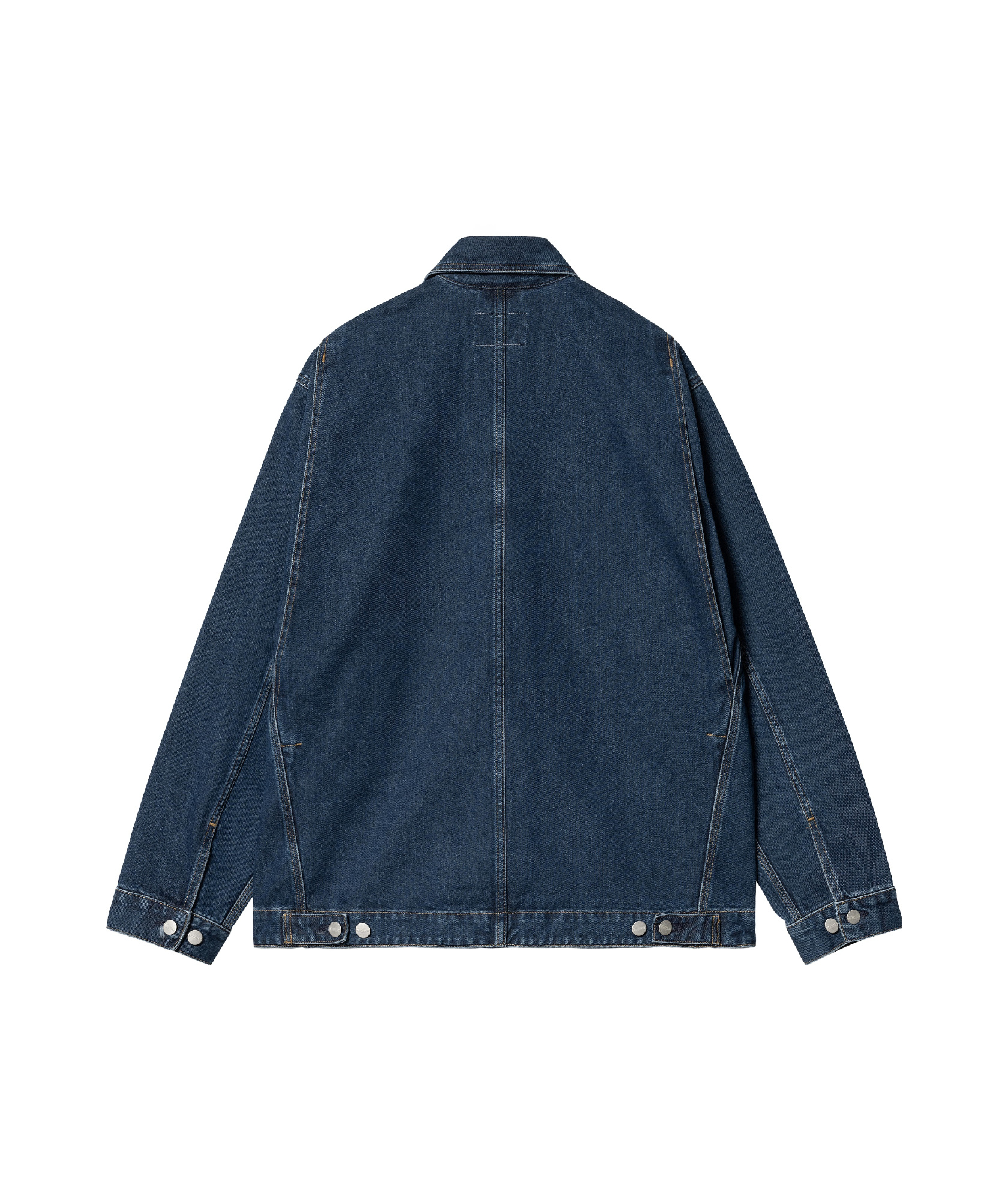 Carhartt Logo Double Front Denim Jacket In Blue