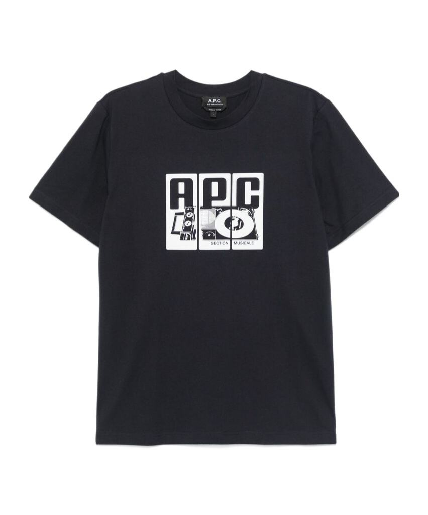 APC A.P.C. PLATINE LOGO PRINTED T-SHIRT