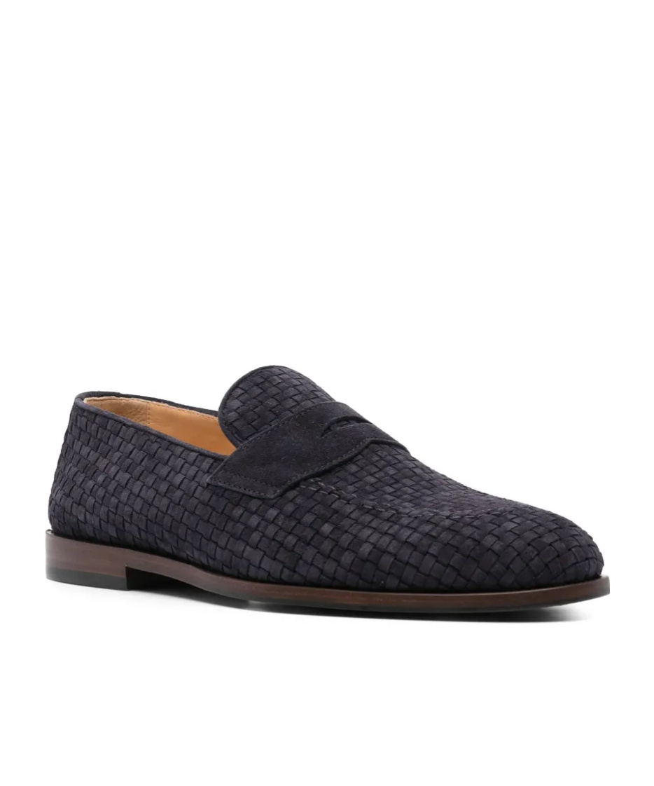 Brunello Cucinelli Round Toe Loafers In Black