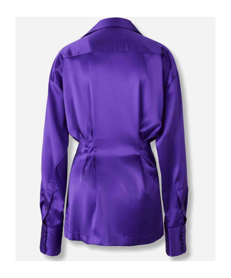 Dries Van Noten Long-sleeved Top In Purple