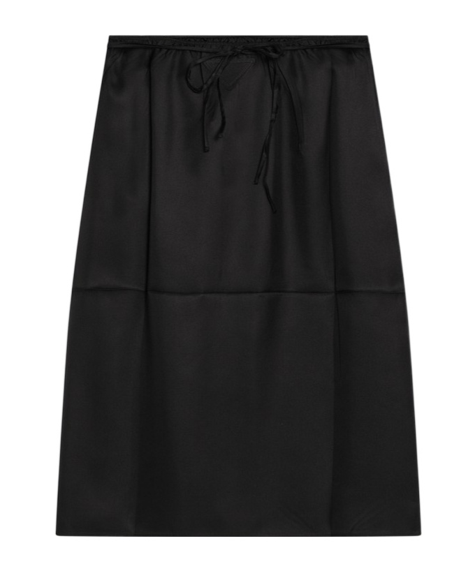 Prada Elastic Waist Skirt In Black