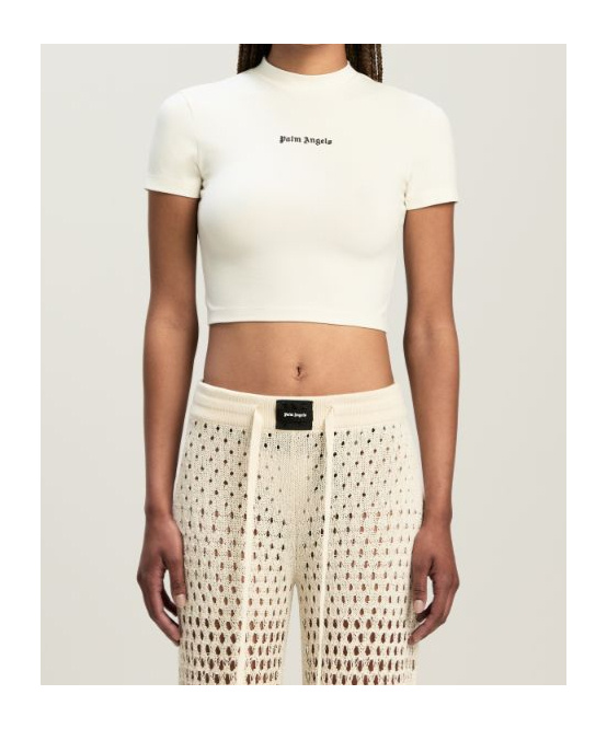 Palm Angels Short-sleeved T-shirt In White