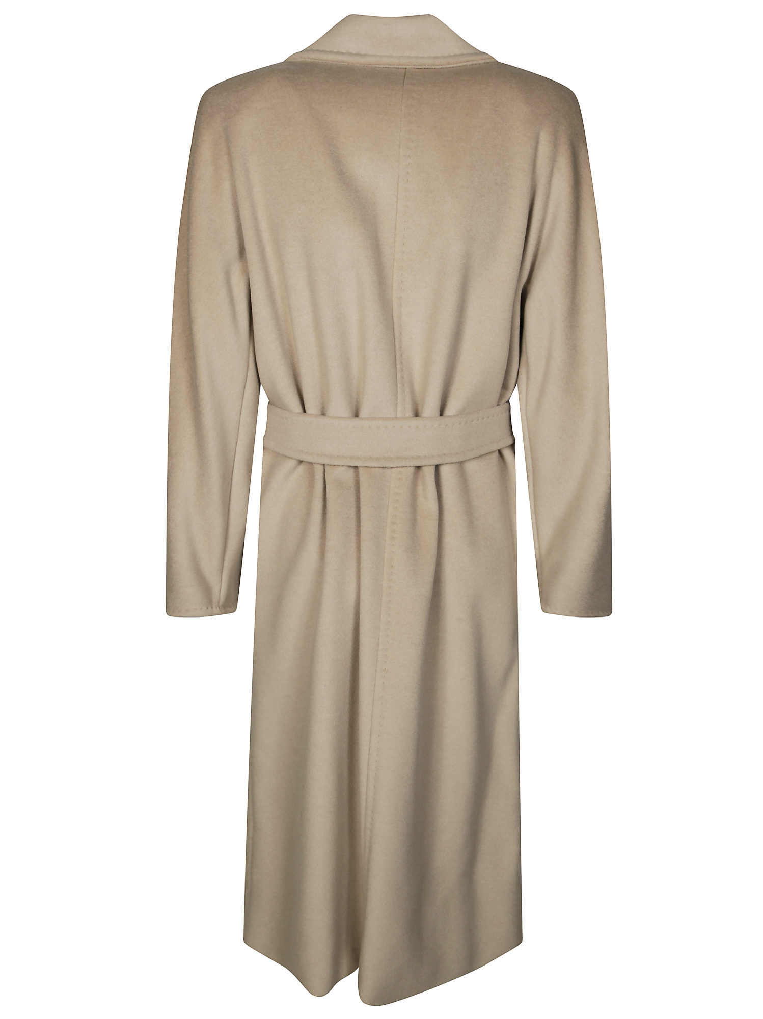 Max Mara Double-breasted Belted Coat In Neutral