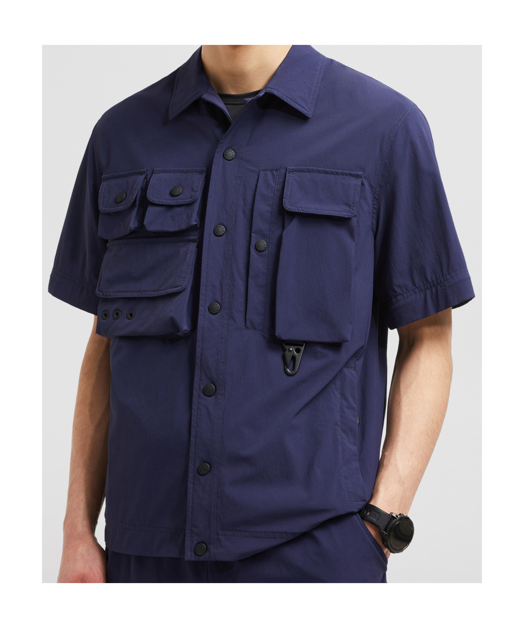 Moncler Veste Militaire Déperlante Tatra 2-en-1 In Blue