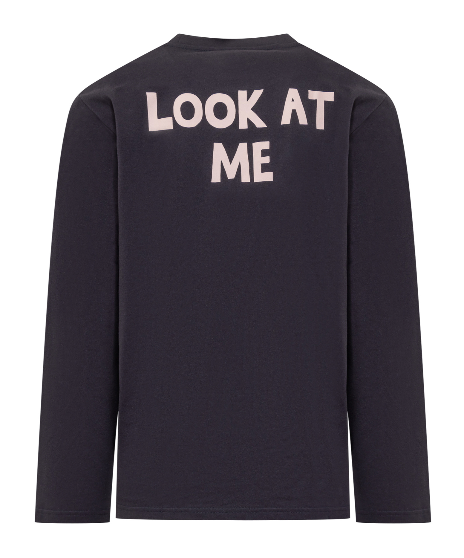 Jw Anderson Navy 'jwa' Back Print Long Sleeve T-shirt In Black
