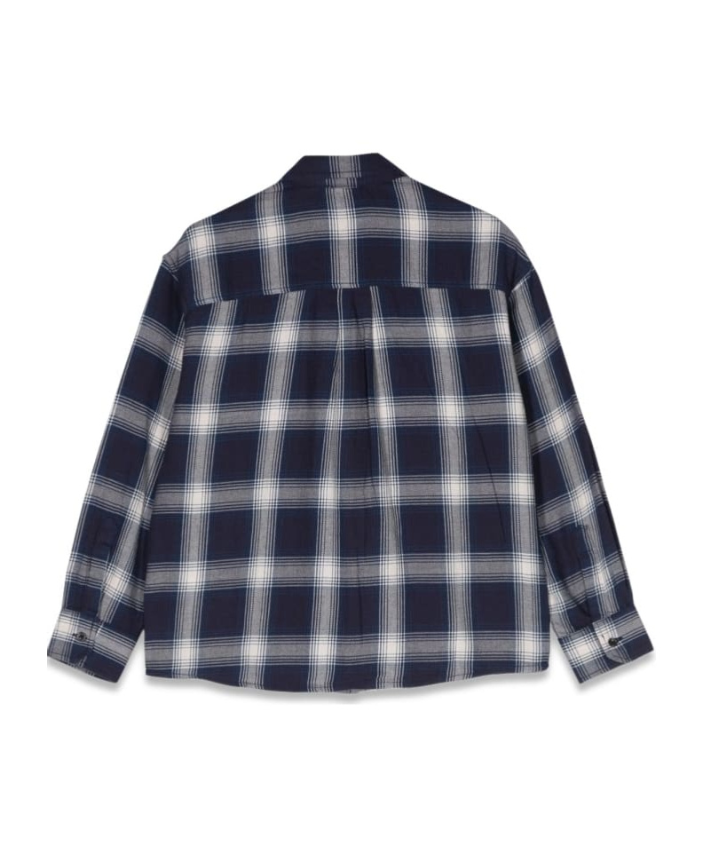 Dsquared2 Kids Checked Long-sleeved Shirt In Black