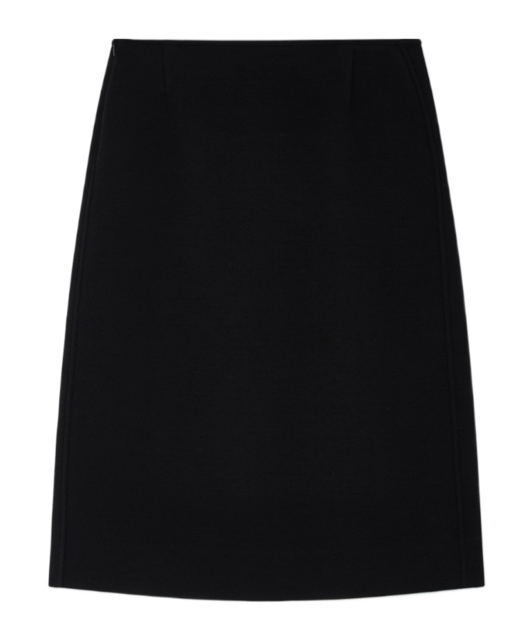 Jil Sander Midi Skirt In Black