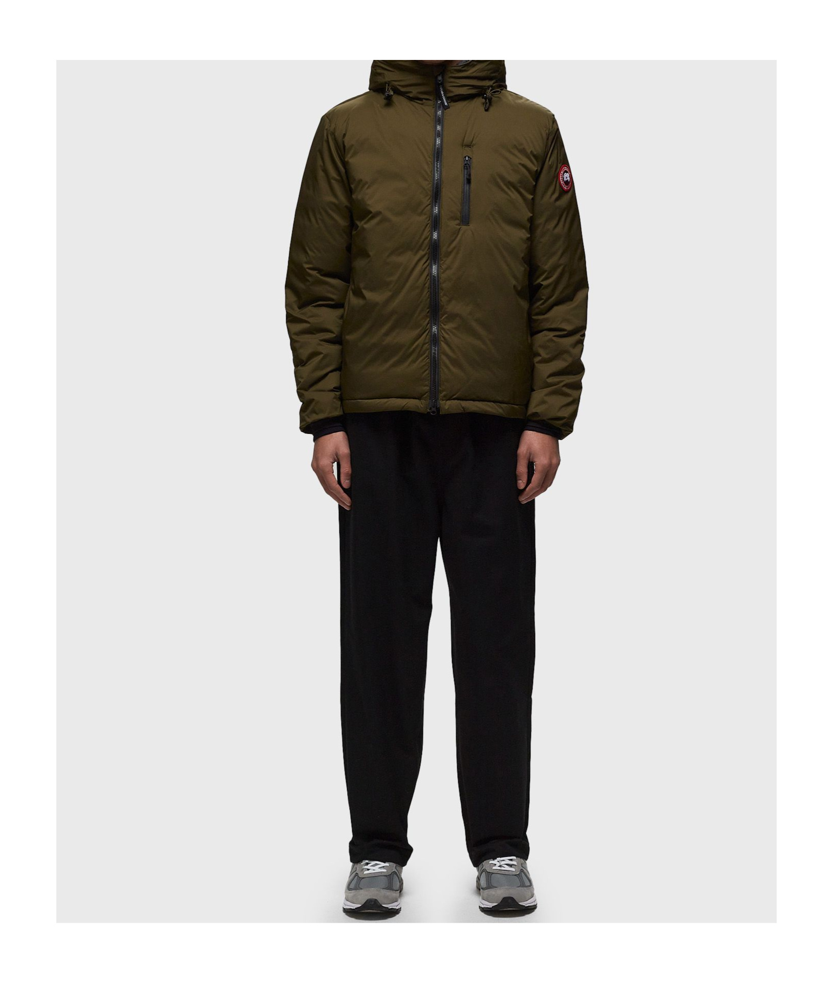 Canada Goose Lodge Hoody Puffer Jacket In Green