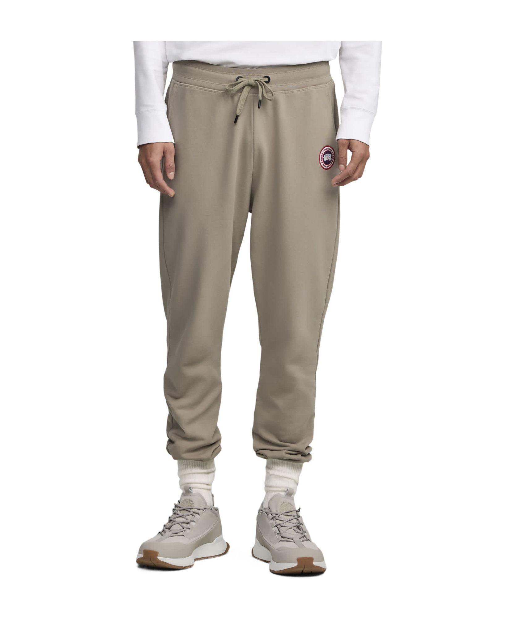 Canada Goose Huron Logo Cotton Sweatpants In Nude