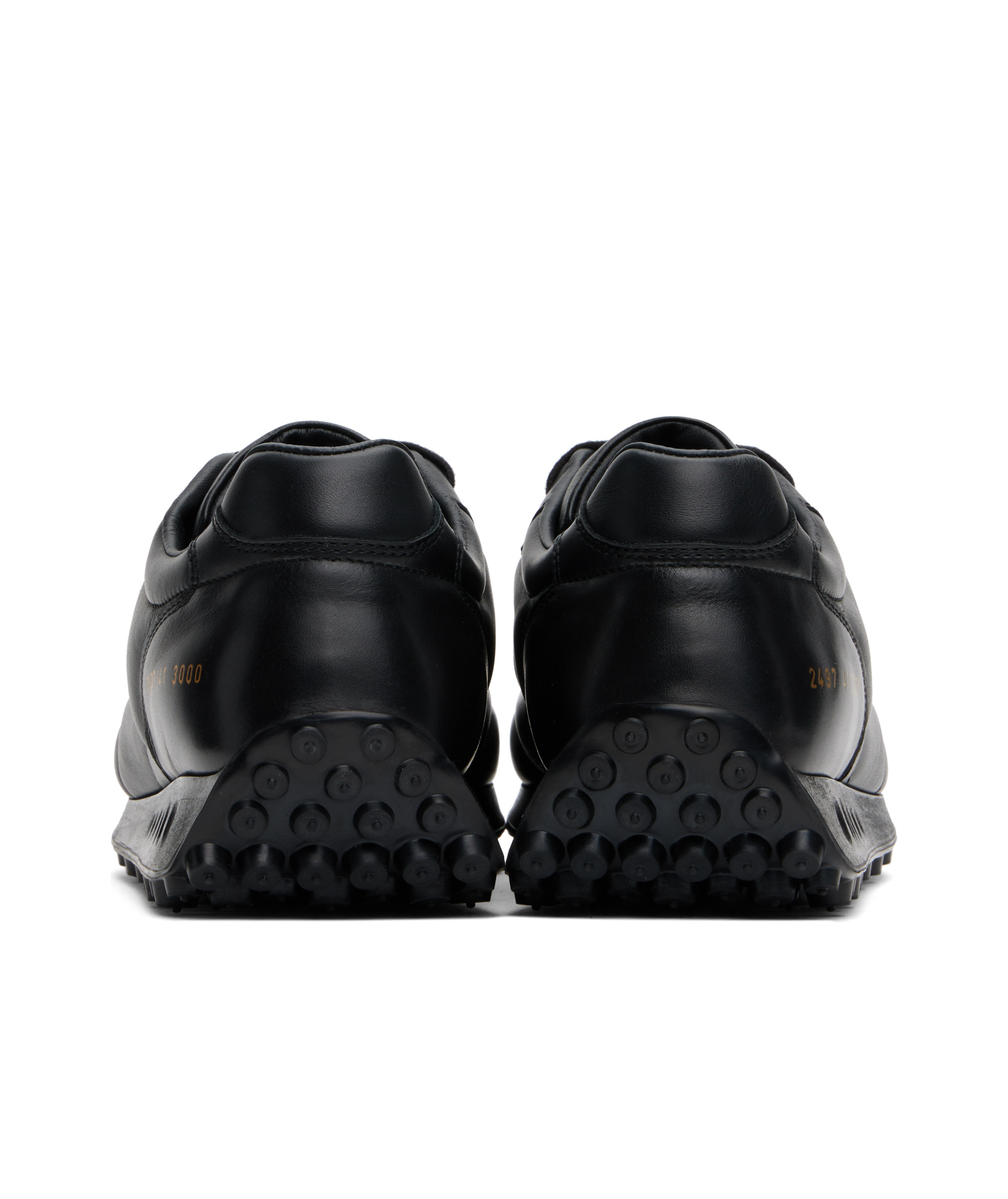 Common Projects Black Soccer Sneakers In Black
