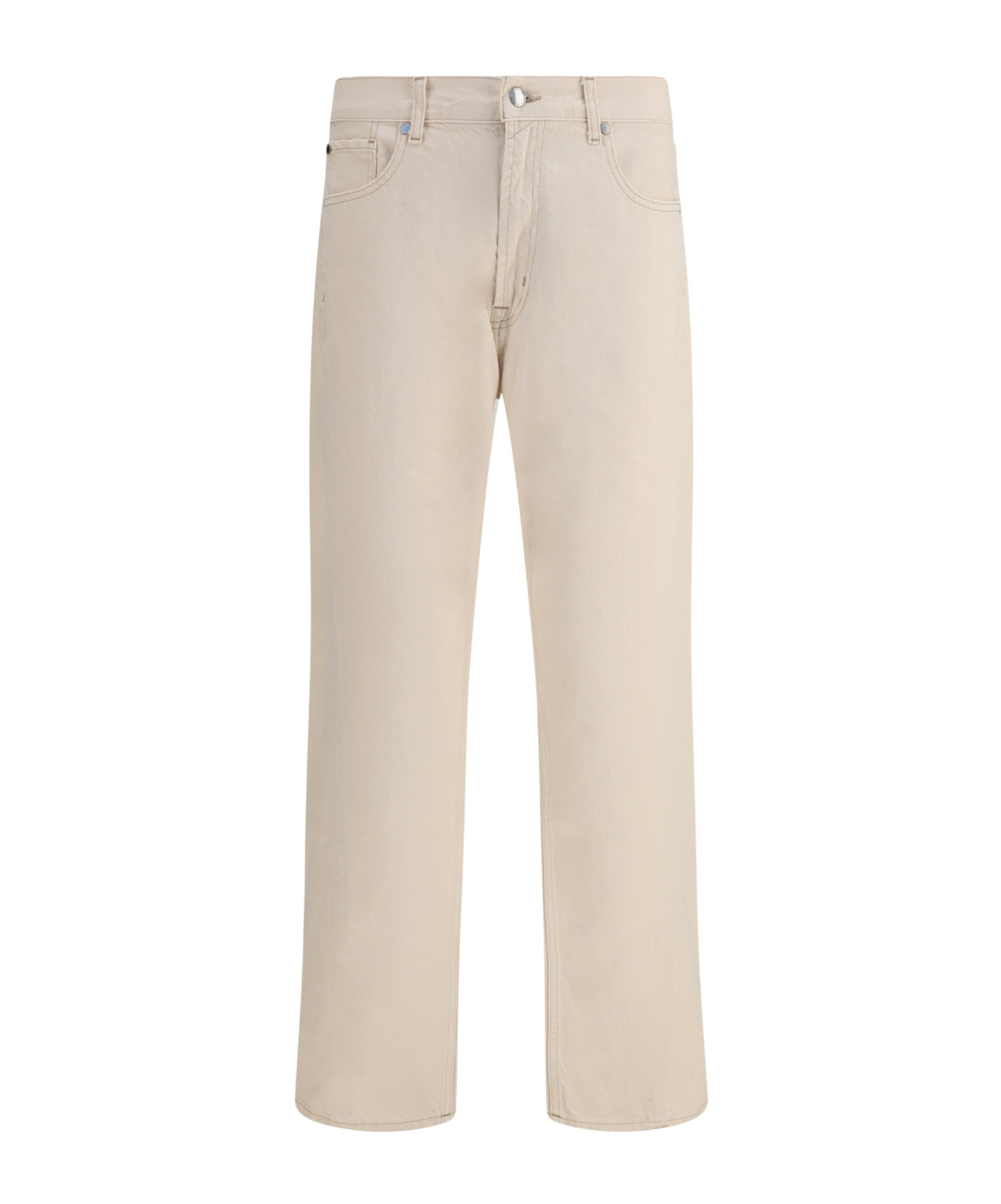 7 For All Mankind Logo Patch Denim Trousers In Neutral