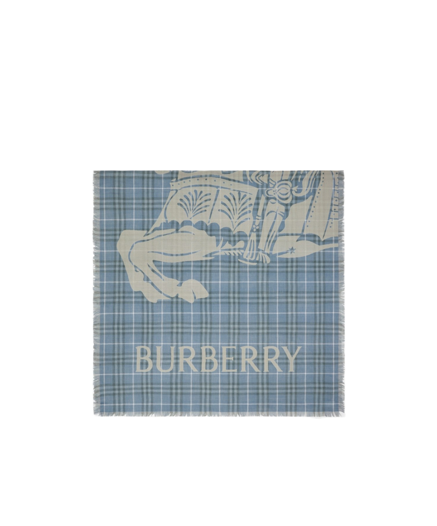BURBERRY SIGNATURE KNIGHT MOTIF SCARF