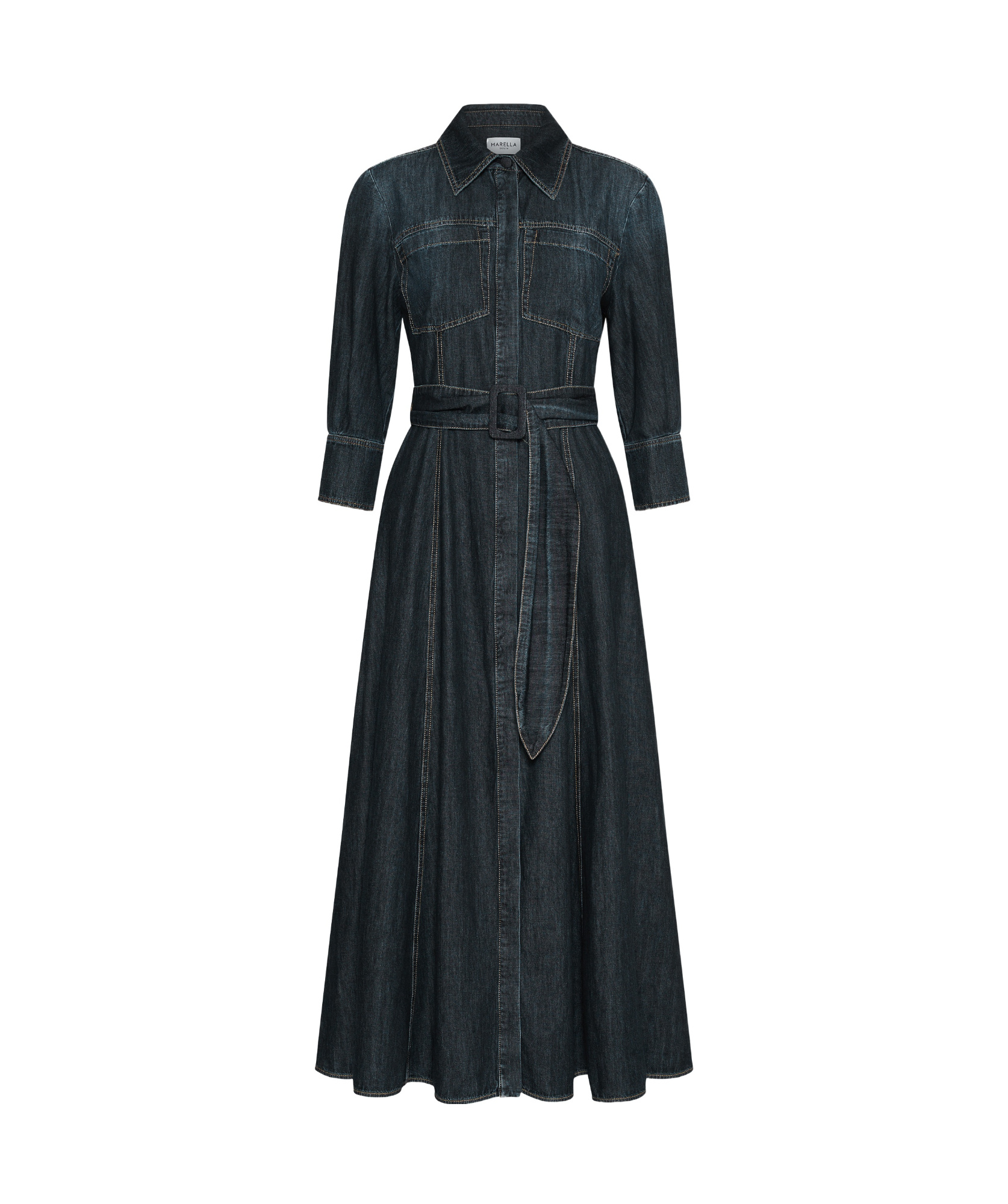 Shop Marella Denim Shirt Dress