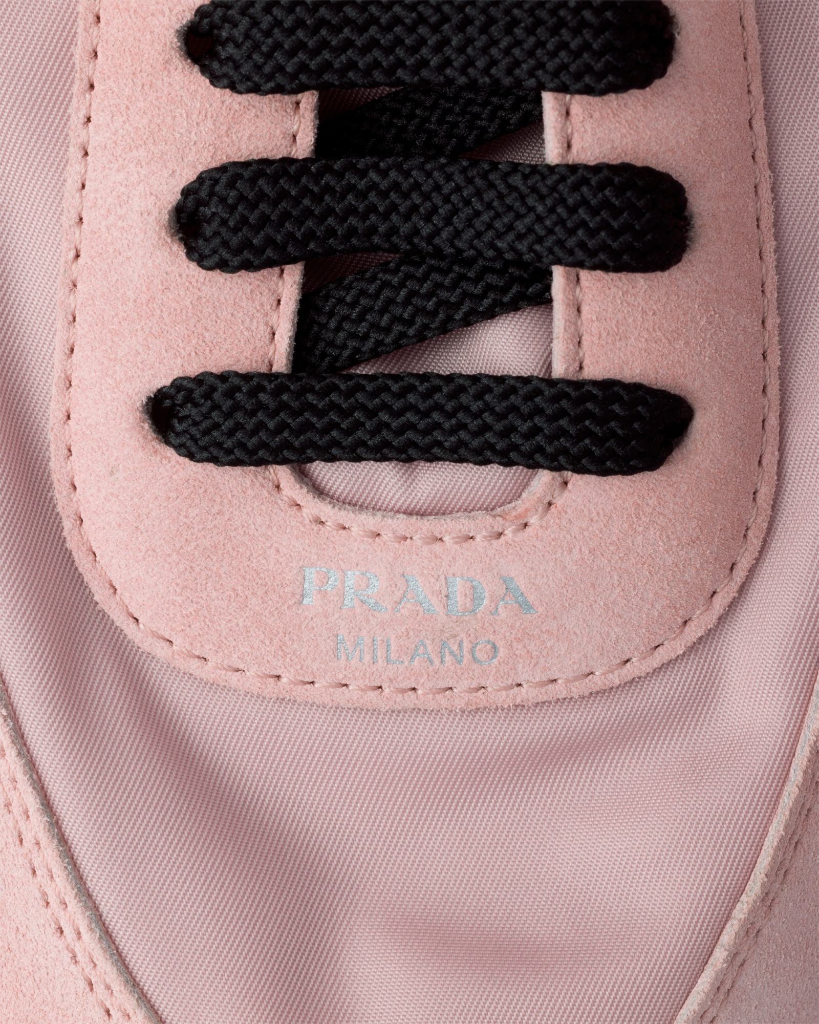 Prada Logoed Sneakers In Pink