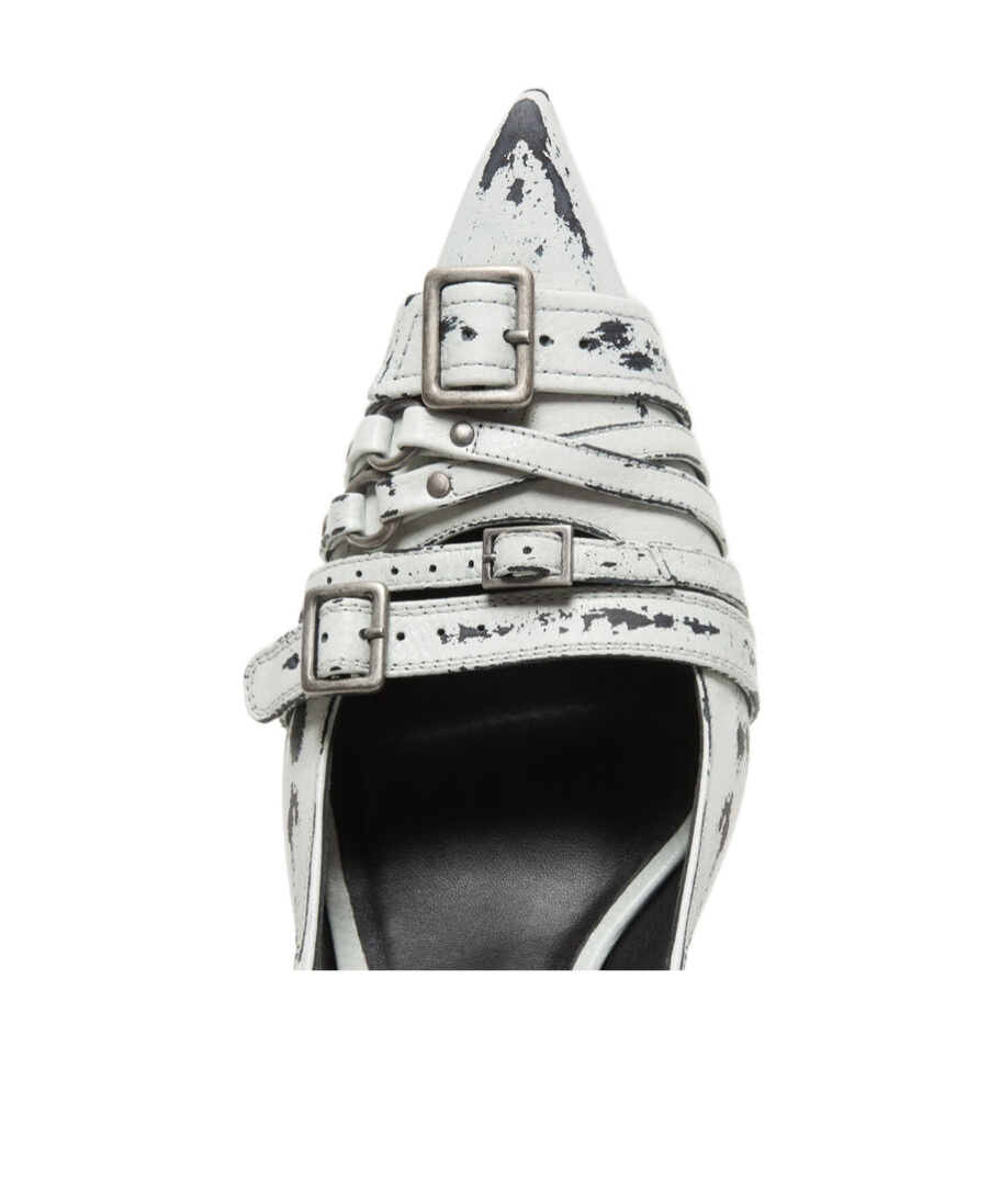 Acne Studios Pointed High-heeled Sandals In White