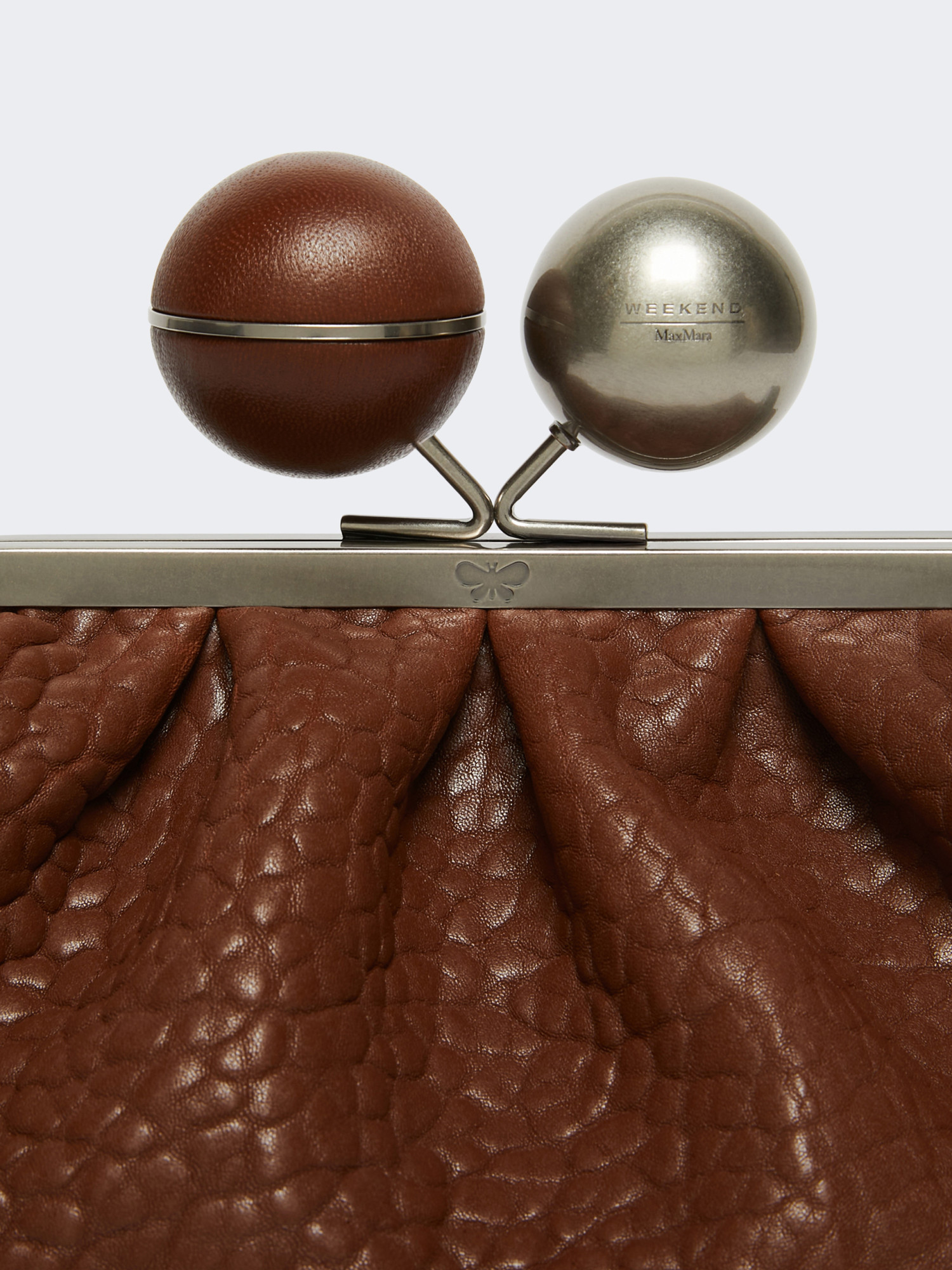 Weekend Max Mara Pasticcino Clutch Bag In Brown