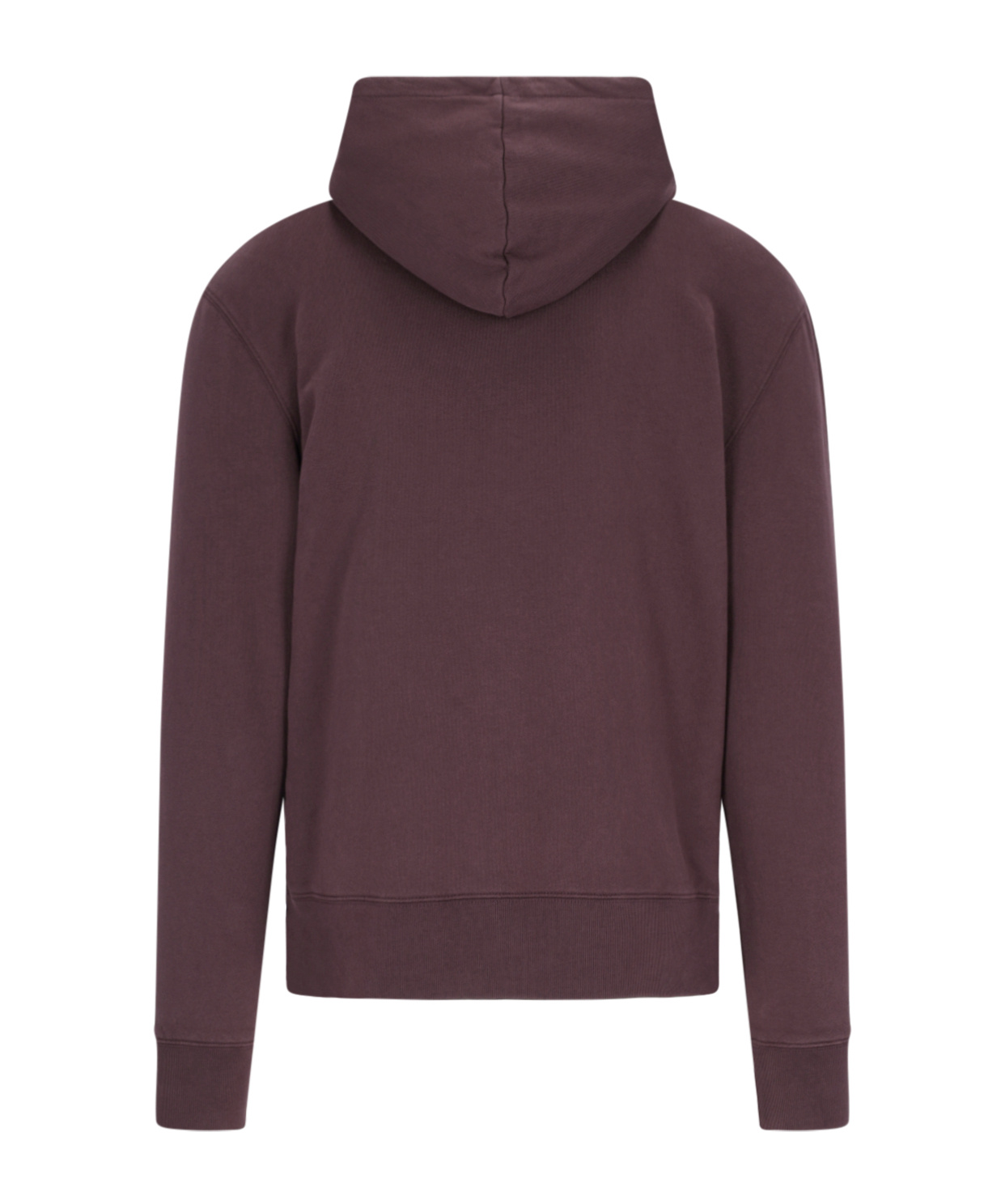 Maison Kitsuné Drawstring Hood Cotton Hoodie In Red