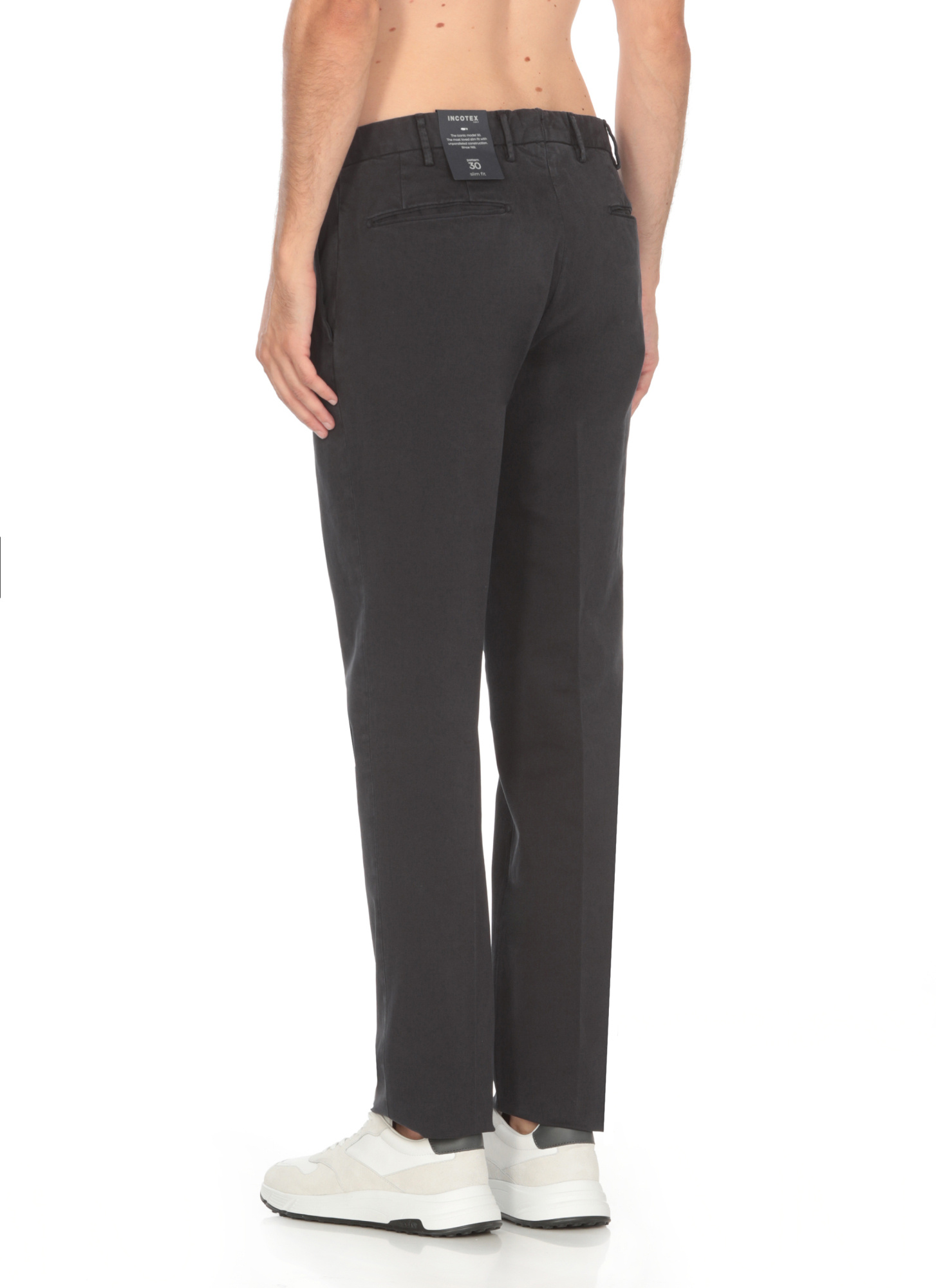 Incotex Tailored Wool Trousers In Black
