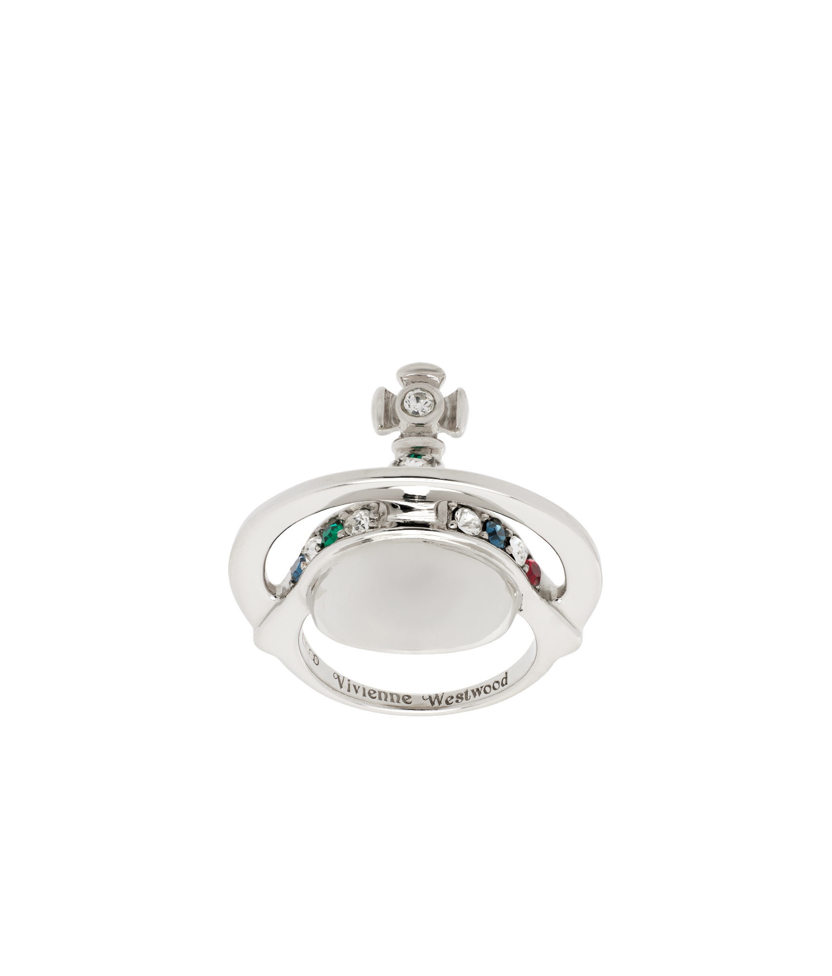 Vivienne Westwood Spherical Ring In White