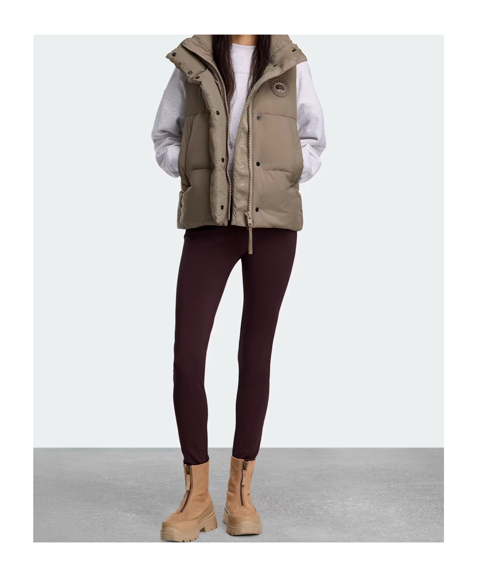 Canada Goose Junction Puffer Vest In Gray